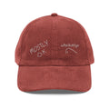 Mostly OK Corduroy Cap — Embroidered Fabric