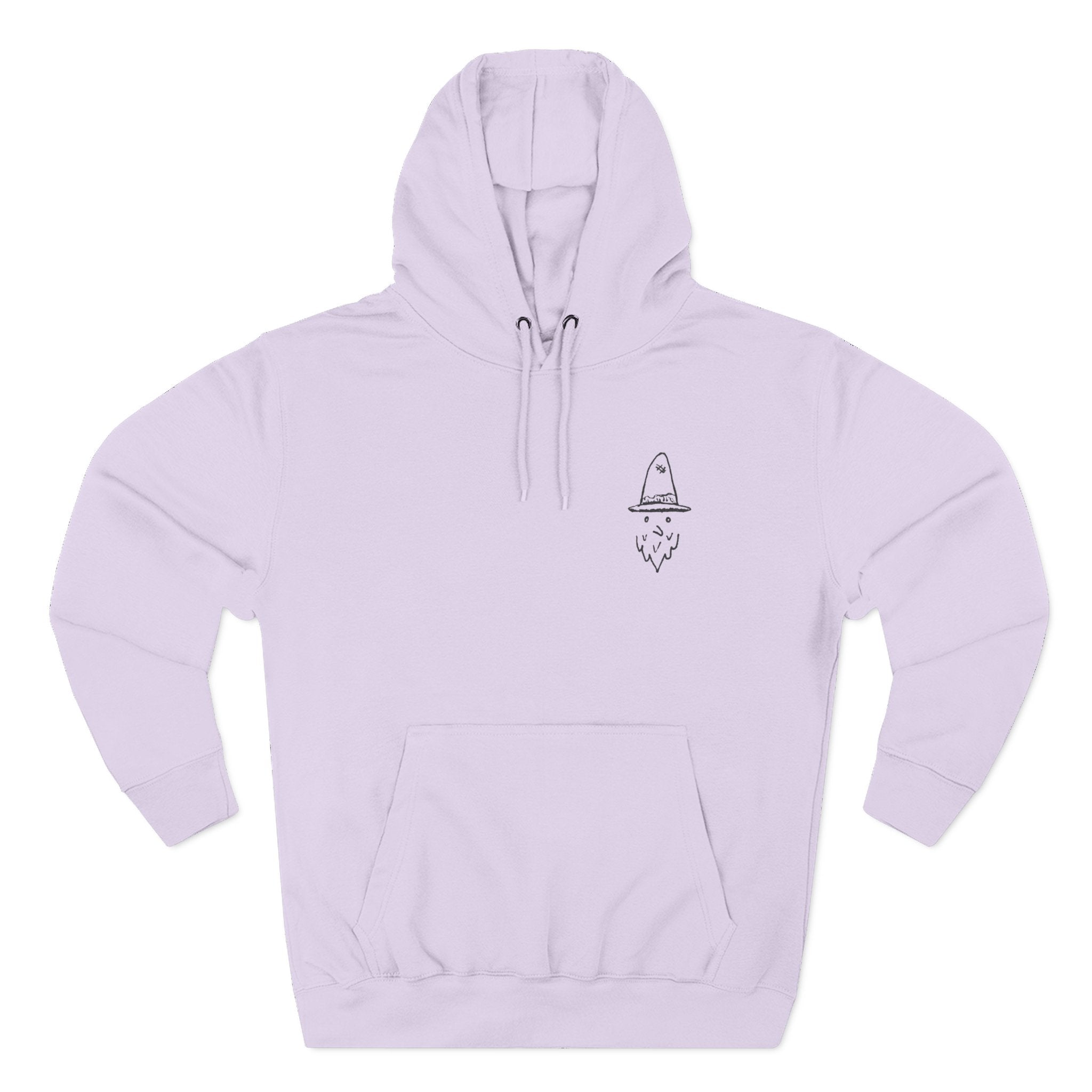 Whalawizard Fleece Hoodie - Hand-Drawn Ink to Fabric Print