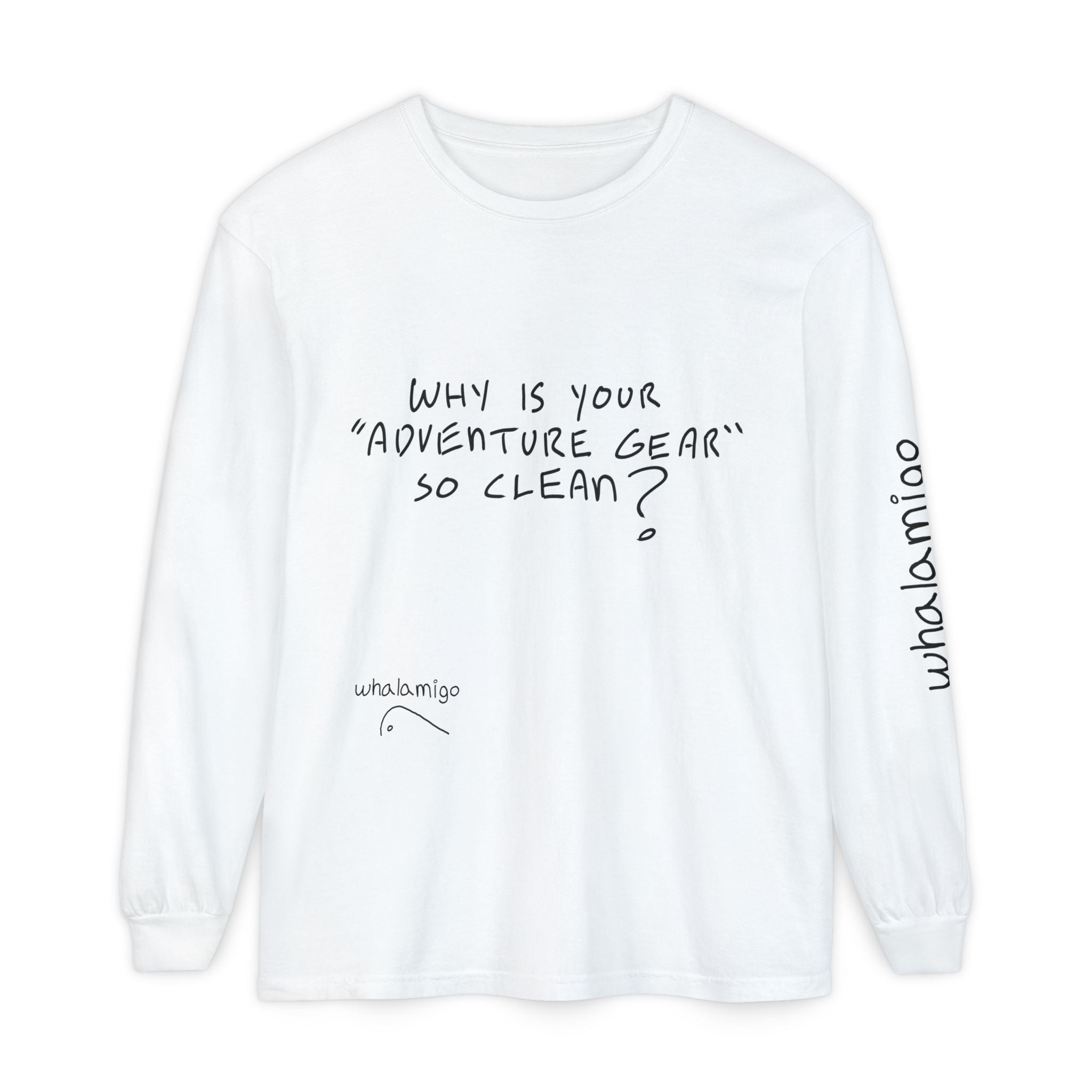 'Callout' Long Sleeve T-Shirt — Hand-Drawn Ink to Fabric Print