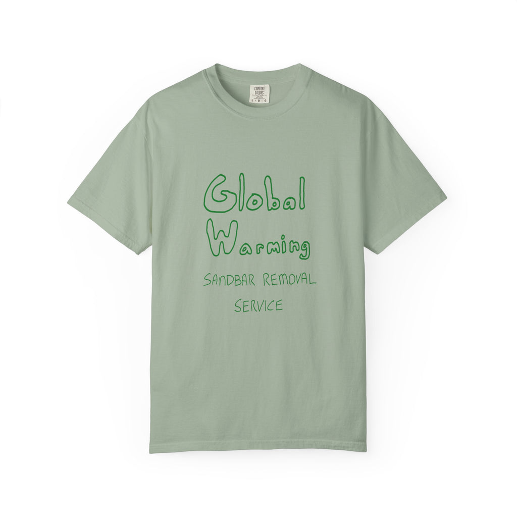 Global Warning T-Shirt - Green Ink to Fabric Print; 3 Colors Available