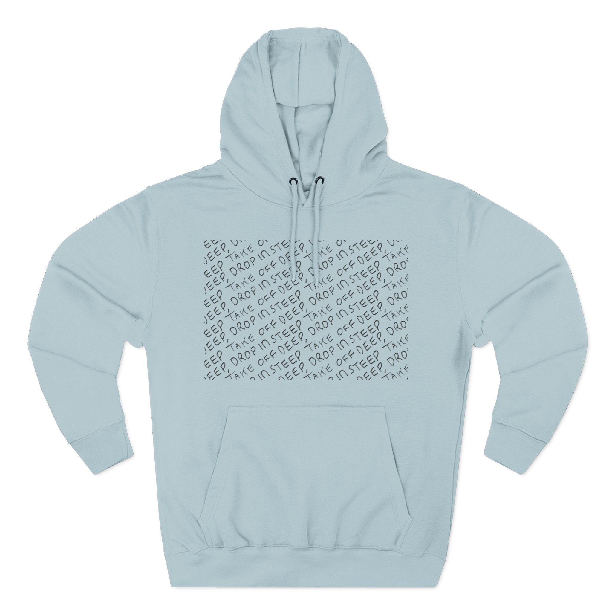 Mantra Fleece Hoodie - Hand-Drawn Ink to Fabric Print