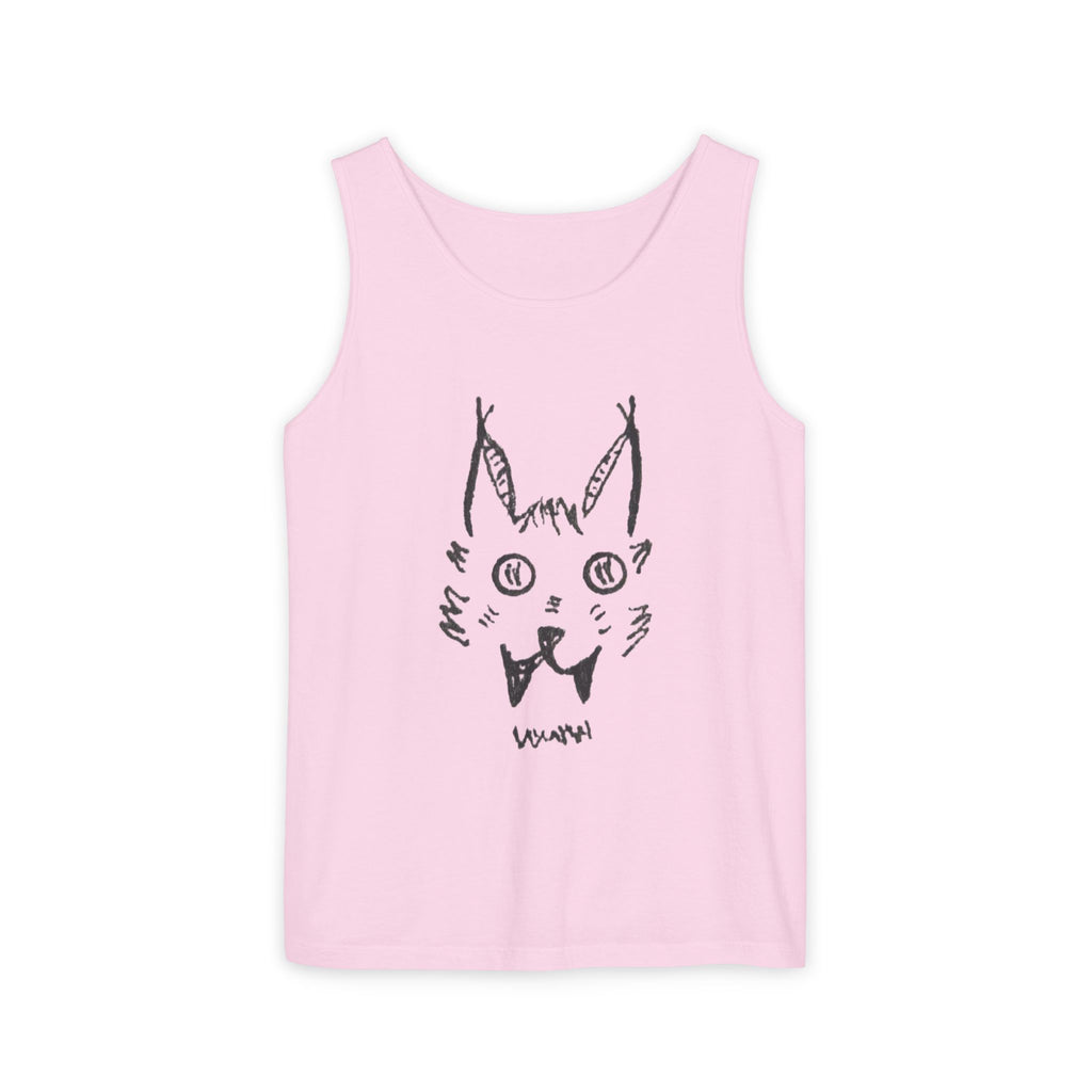L'chats Wildcat Tank Top — Hand-Drawn Ink to Fabric Print