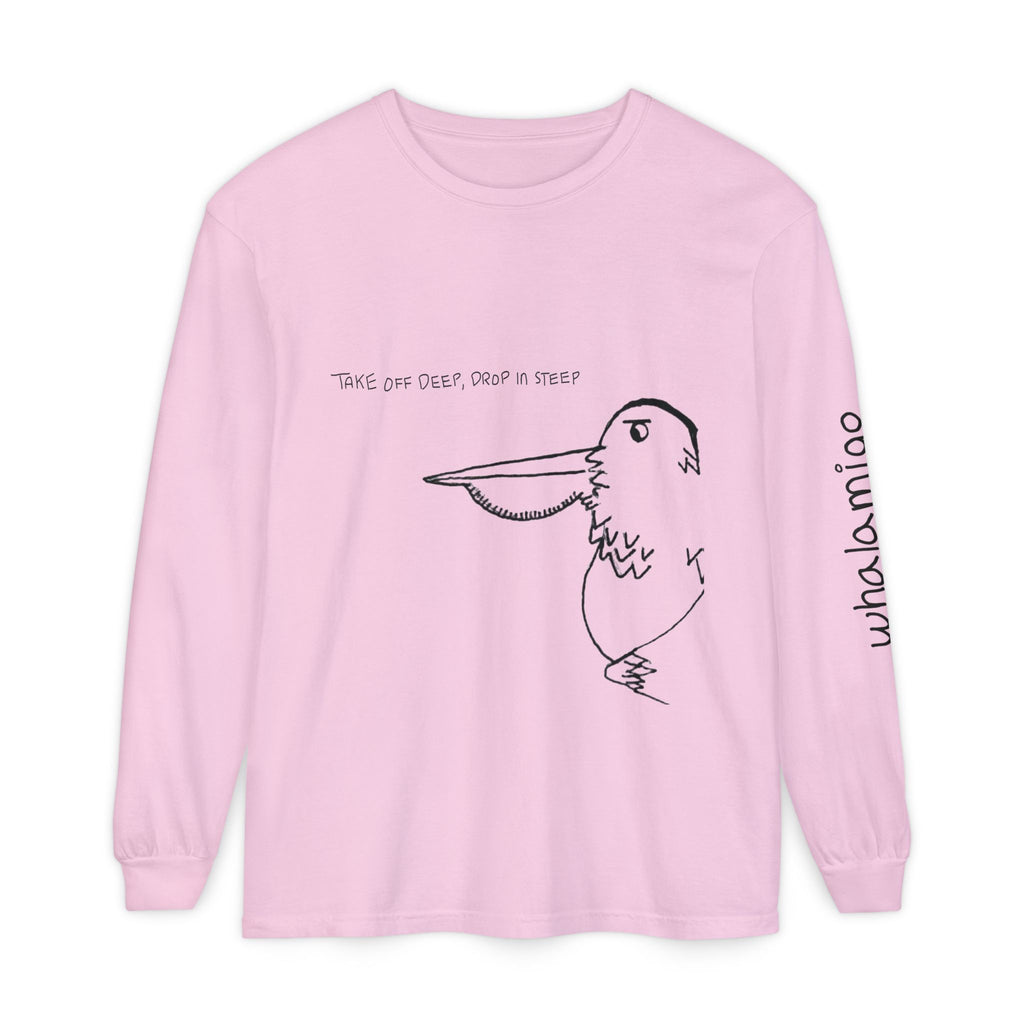 Pelamigo Long Sleeve T-Shirt — Hand-Drawn Ink to Fabric Print