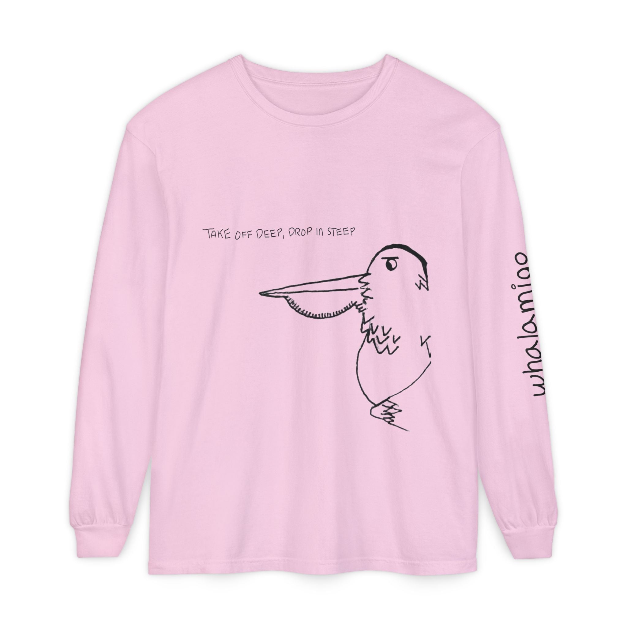 Pelamigo Long Sleeve T-Shirt — Hand-Drawn Ink to Fabric Print