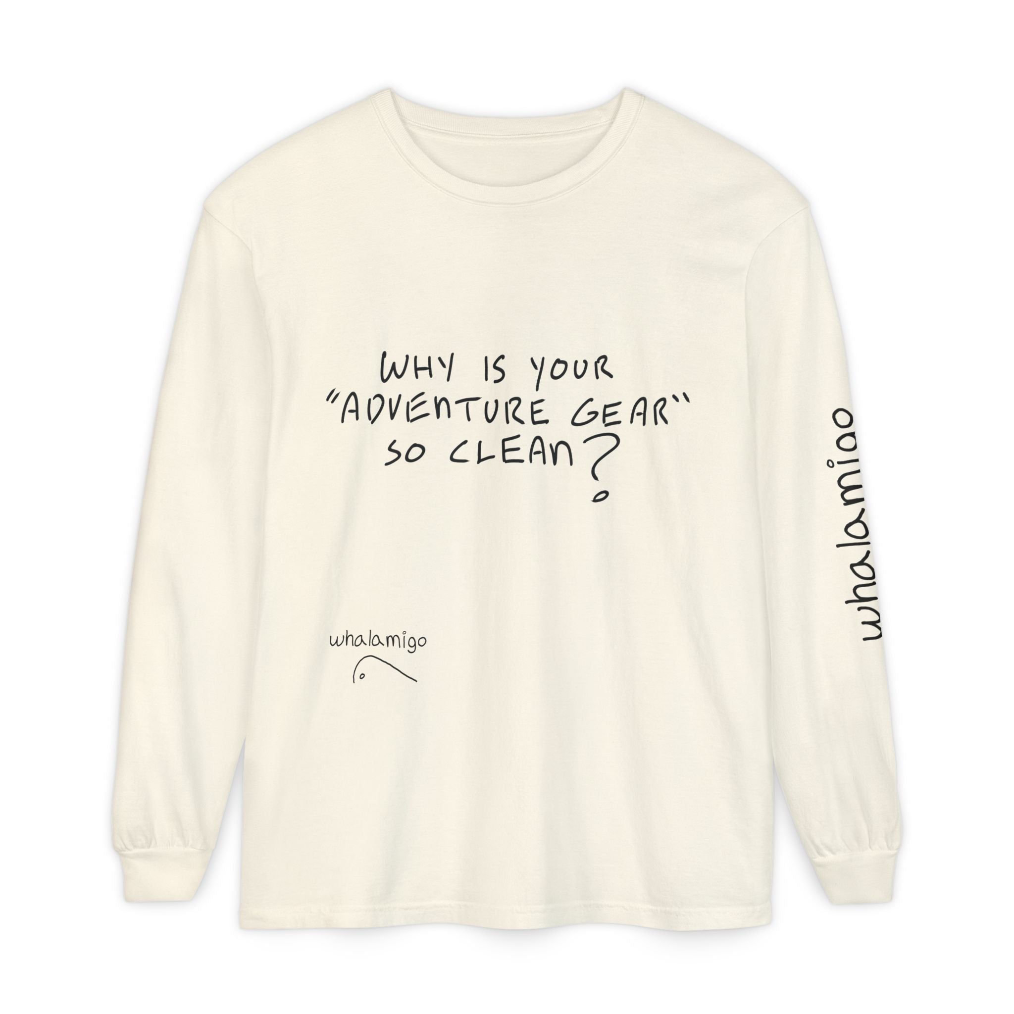 'Callout' Long Sleeve T-Shirt — Hand-Drawn Ink to Fabric Print