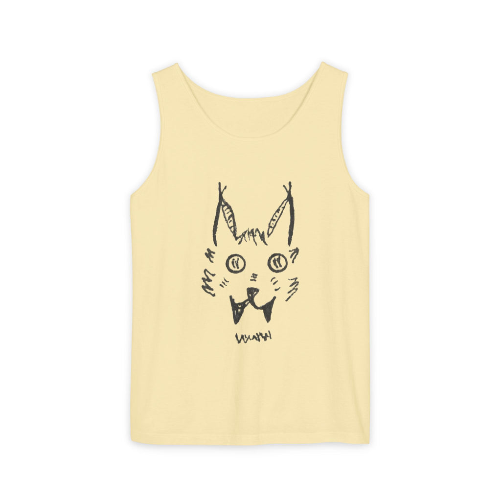 L'chats Wildcat Tank Top — Hand-Drawn Ink to Fabric Print