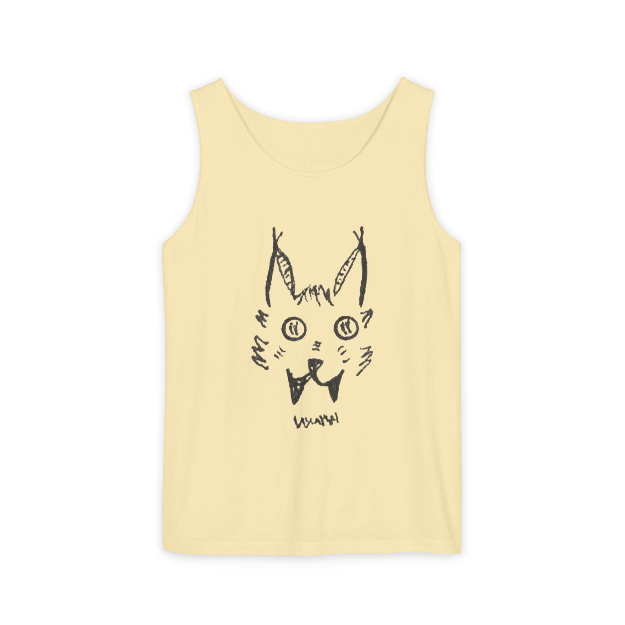 L'chats Wildcat Tank Top — Hand-Drawn Ink to Fabric Print
