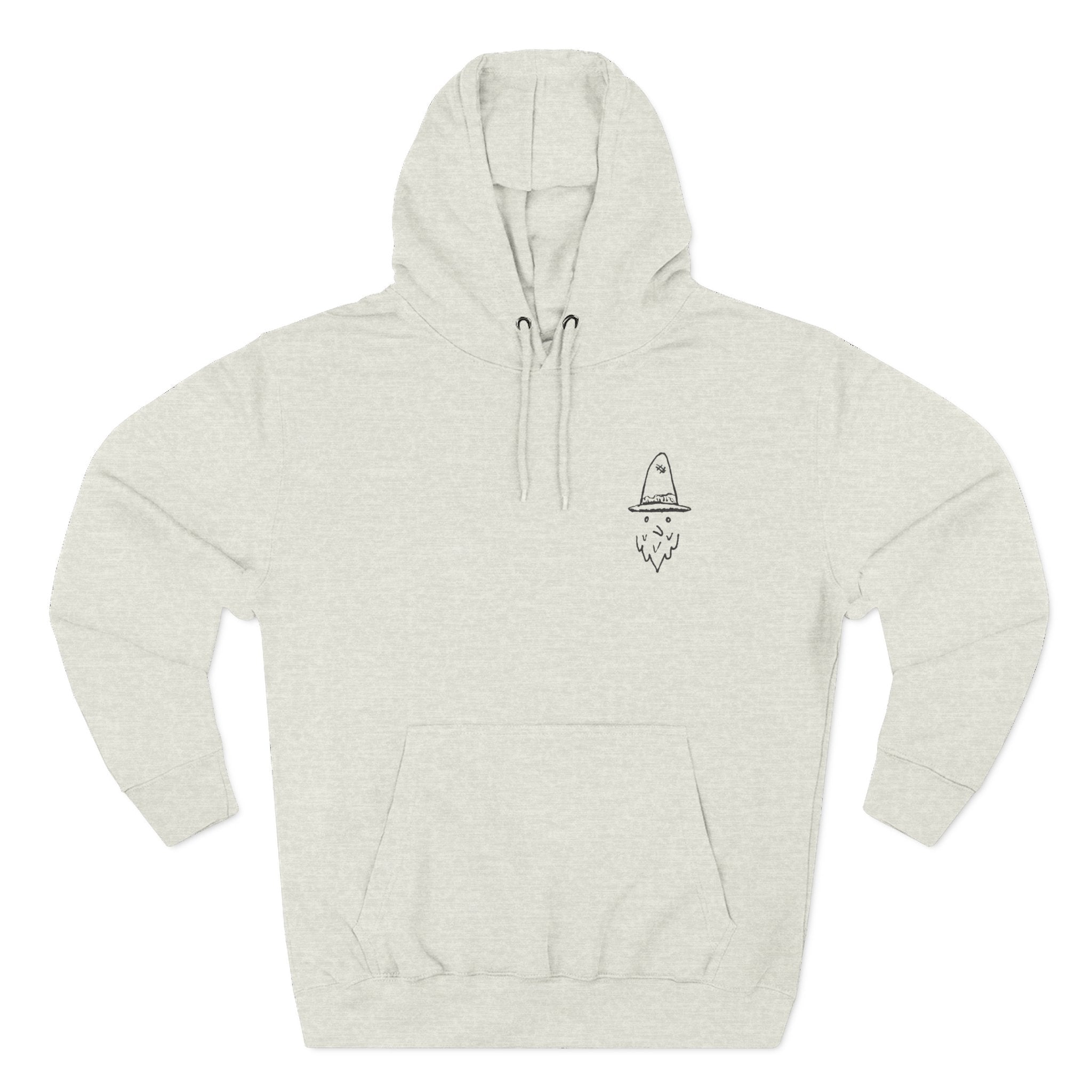 Whalawizard Fleece Hoodie - Hand-Drawn Ink to Fabric Print