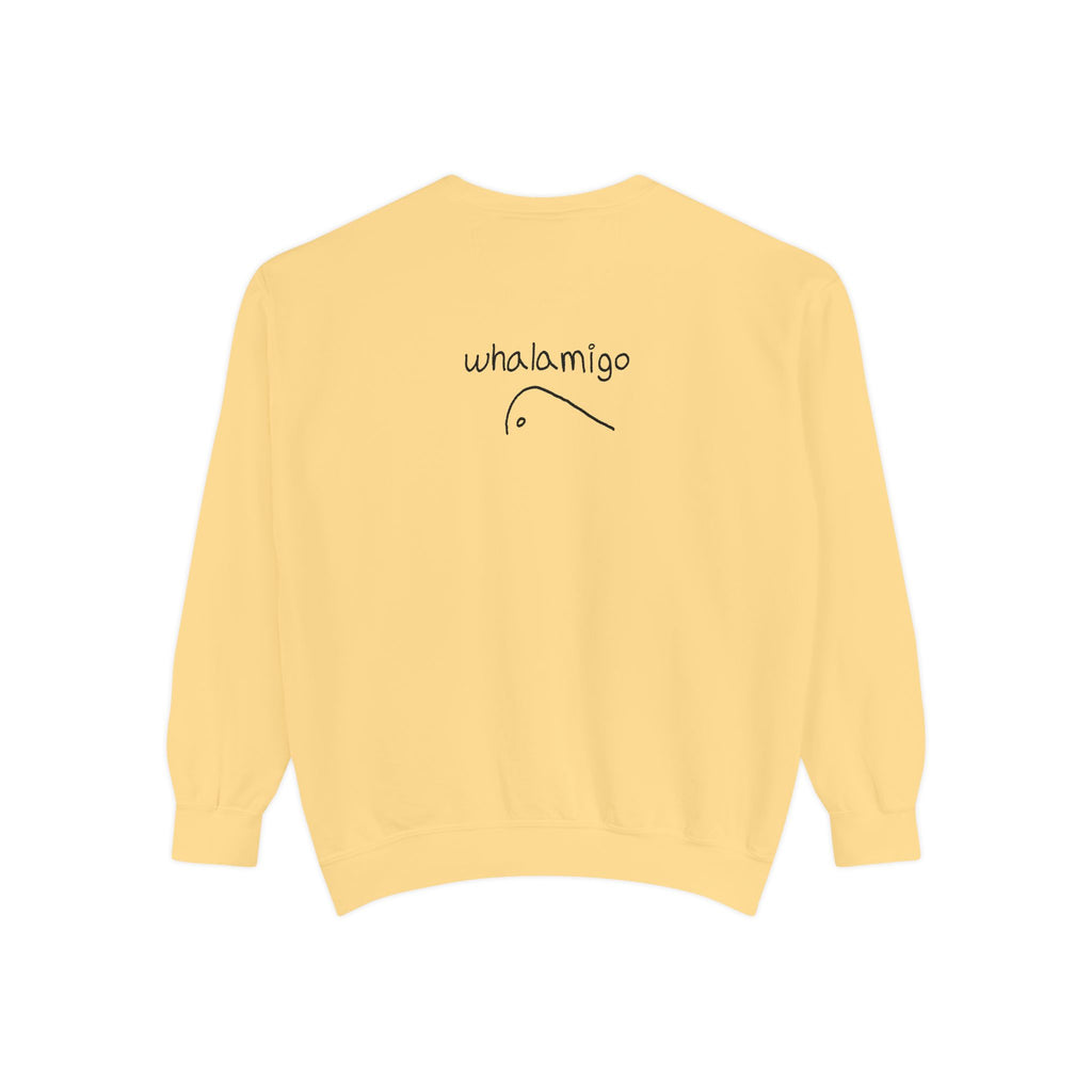'Comratery' Crewneck Sweatshirt — Hand-Drawn Ink to Fabric Print