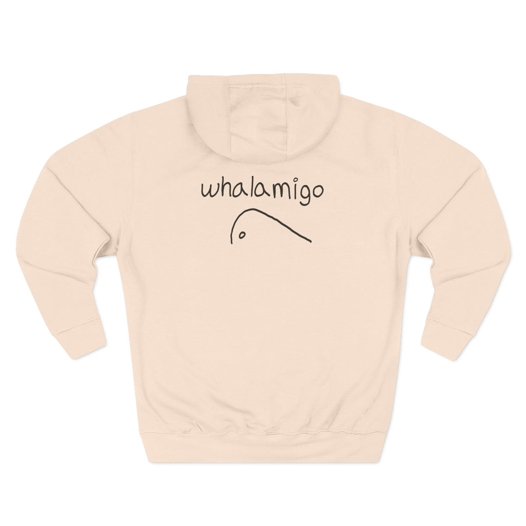 Mantra Fleece Hoodie - Hand-Drawn Ink to Fabric Print