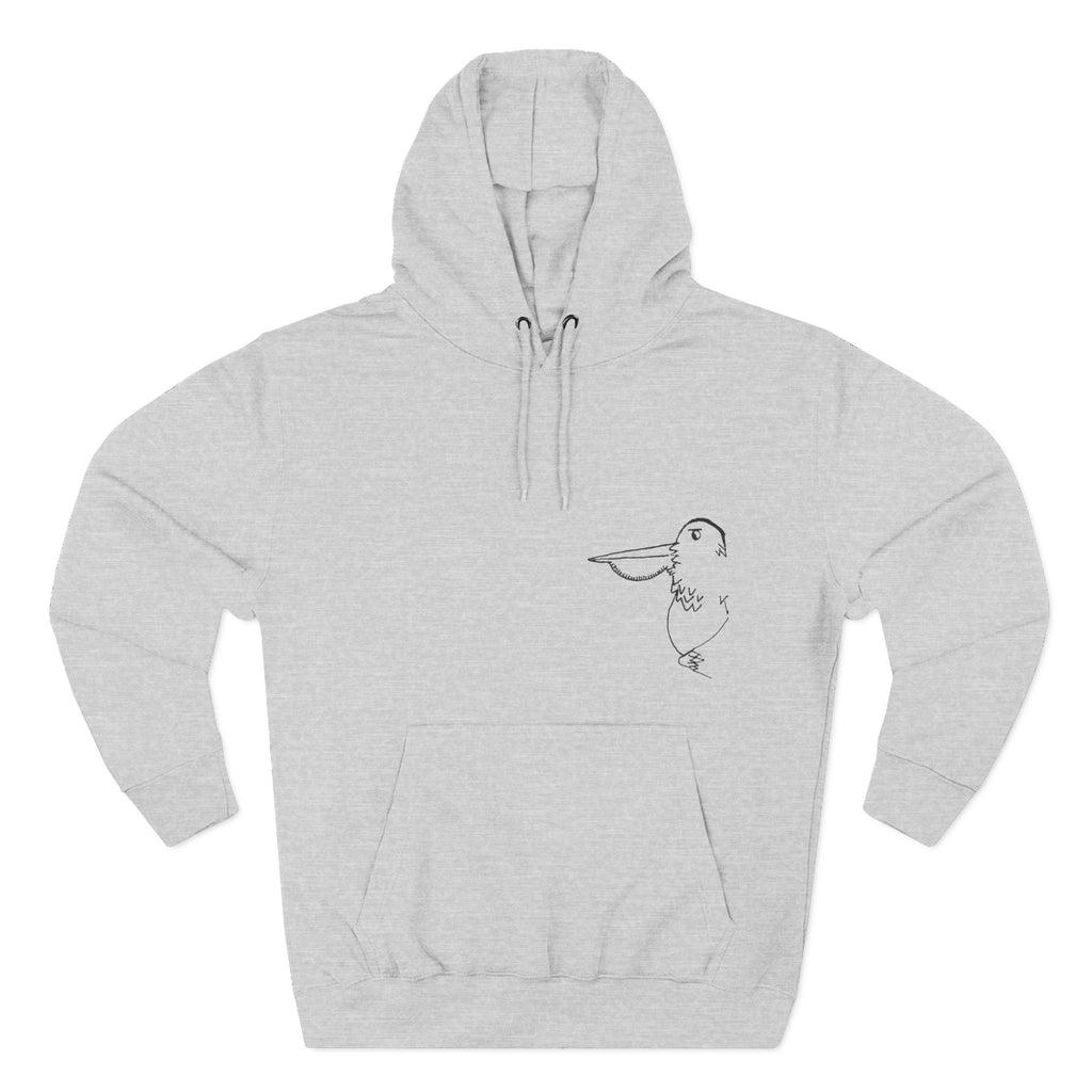 Pelamigo Fleece Hoodie - Hand-Drawn Ink to Fabric Print