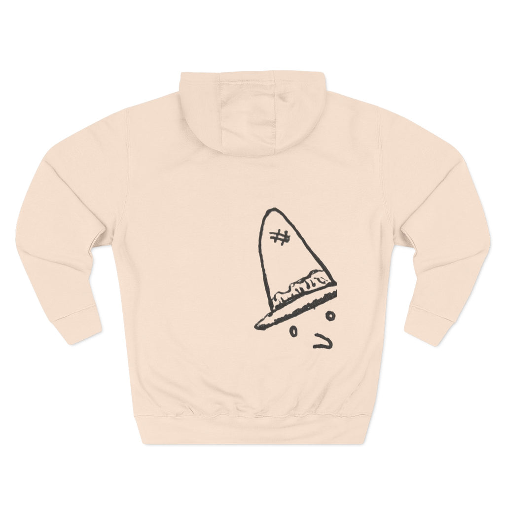 Whalawizard Fleece Hoodie - Hand-Drawn Ink to Fabric Print