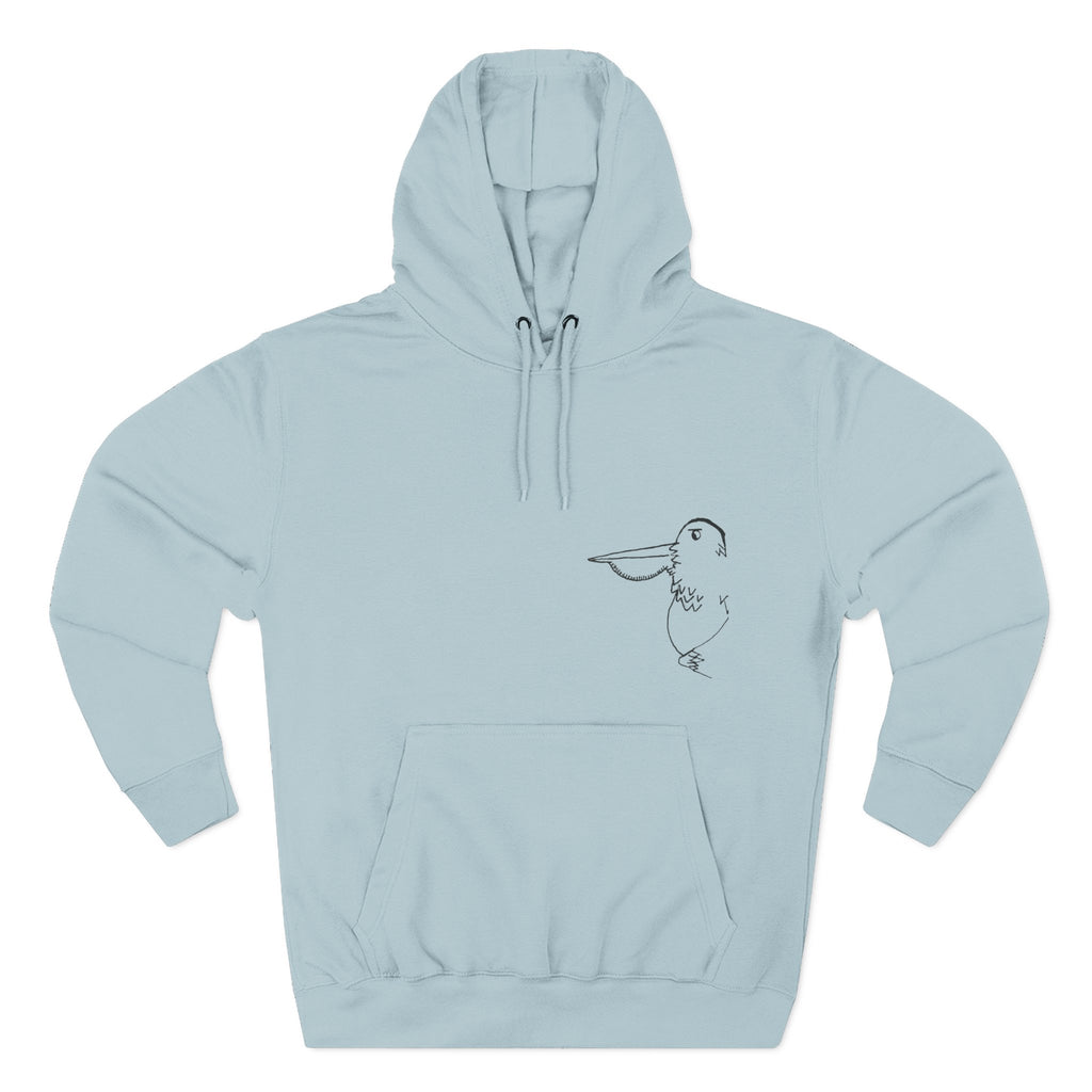 Pelamigo Fleece Hoodie - Hand-Drawn Ink to Fabric Print