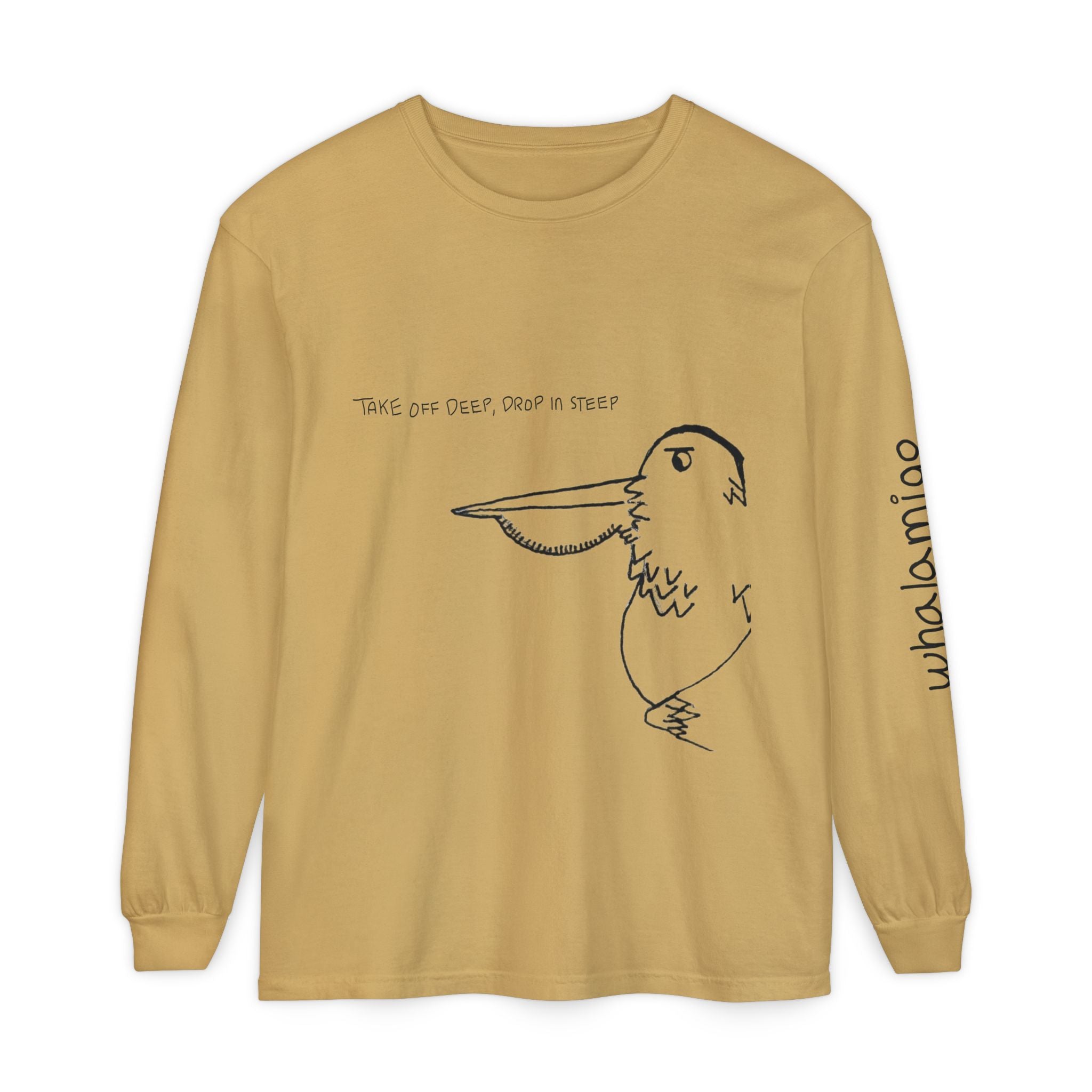 Pelamigo Long Sleeve T-Shirt — Hand-Drawn Ink to Fabric Print