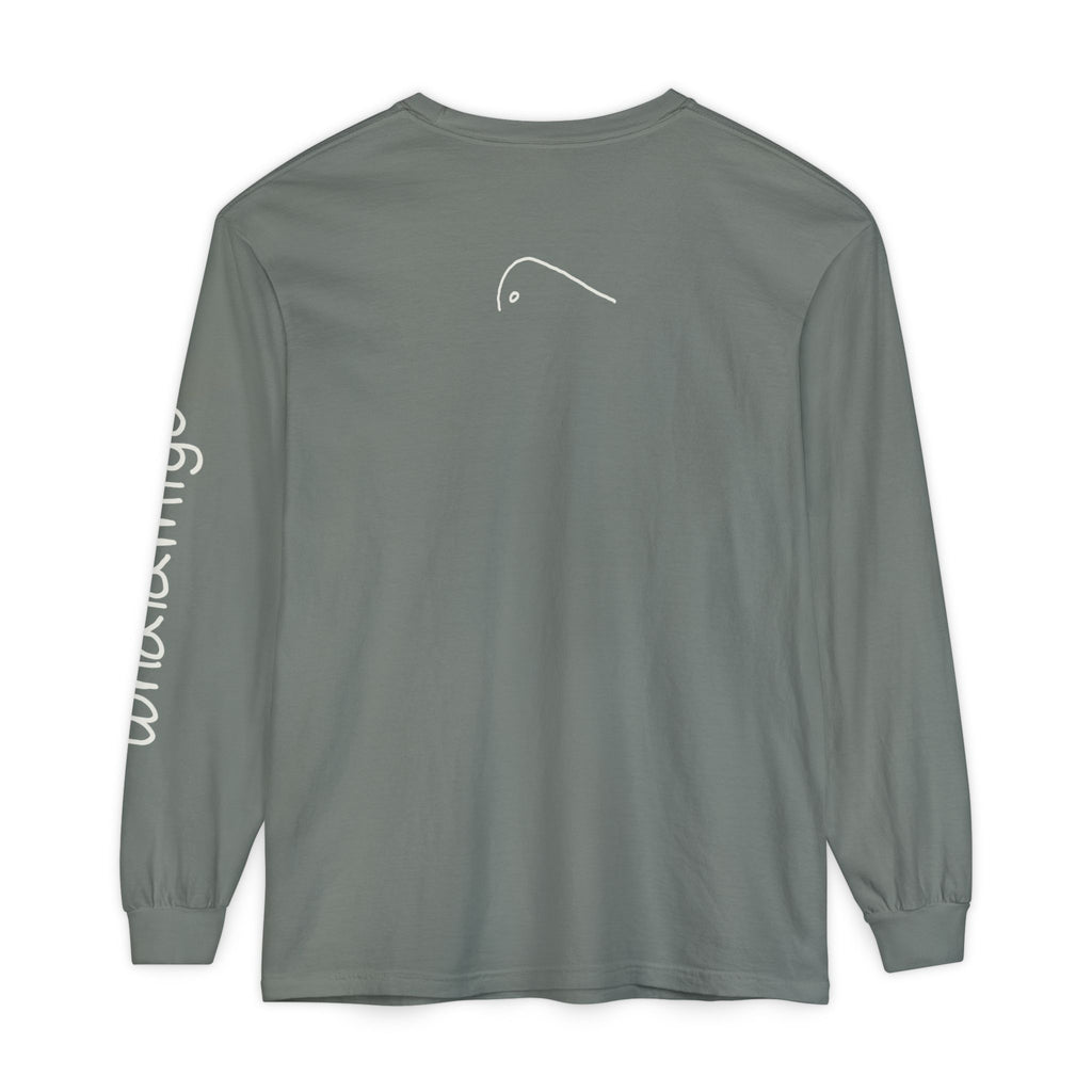 Localmigo Long Sleeve T-Shirt — White Ink to Fabric Print