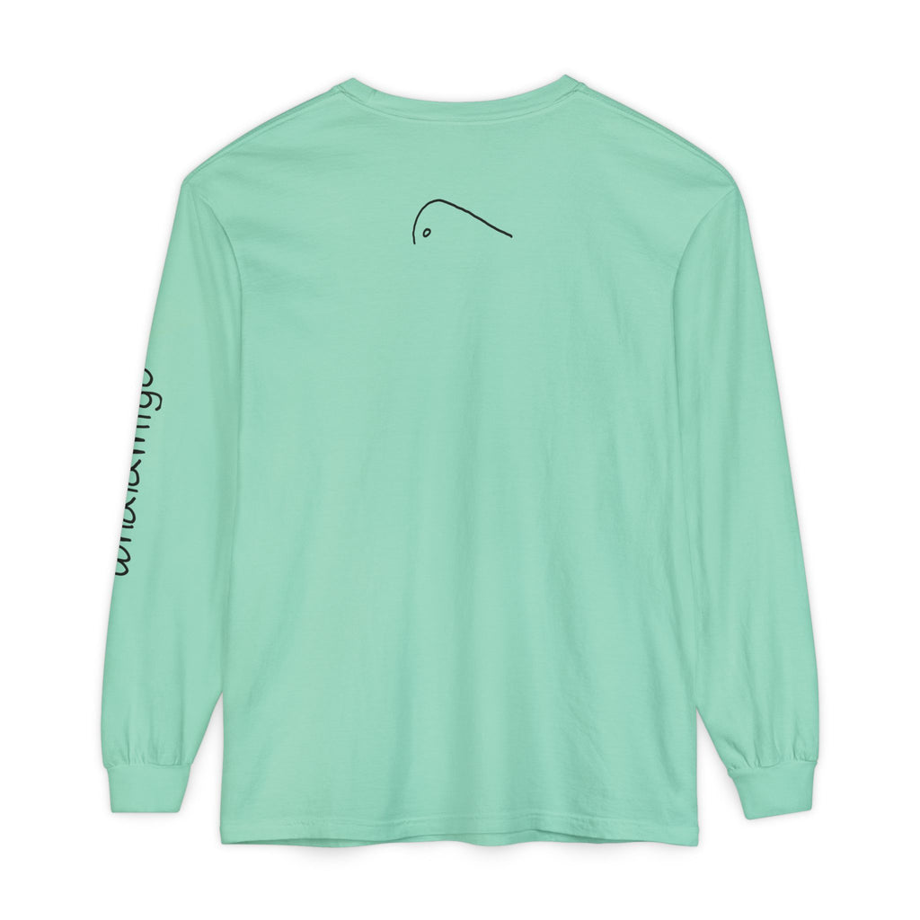 'Callout' Long Sleeve T-Shirt — Hand-Drawn Ink to Fabric Print