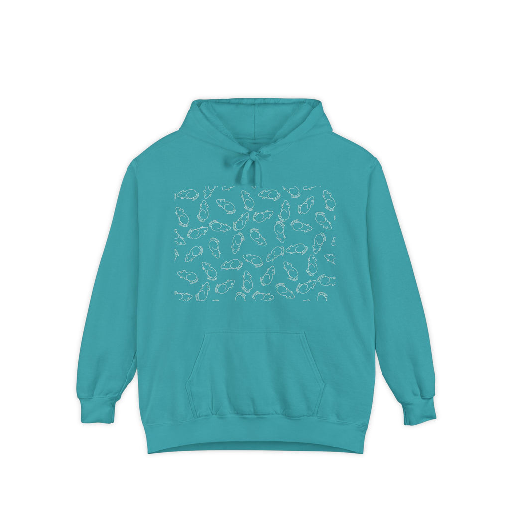 Rat Quilt Hoodie — Hand-Drawn Ink to Fabric Print