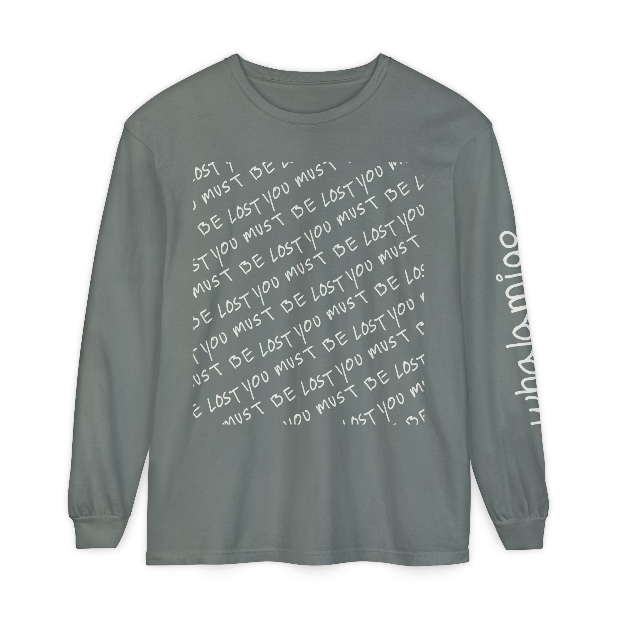 Localmigo Long Sleeve T-Shirt — White Ink to Fabric Print