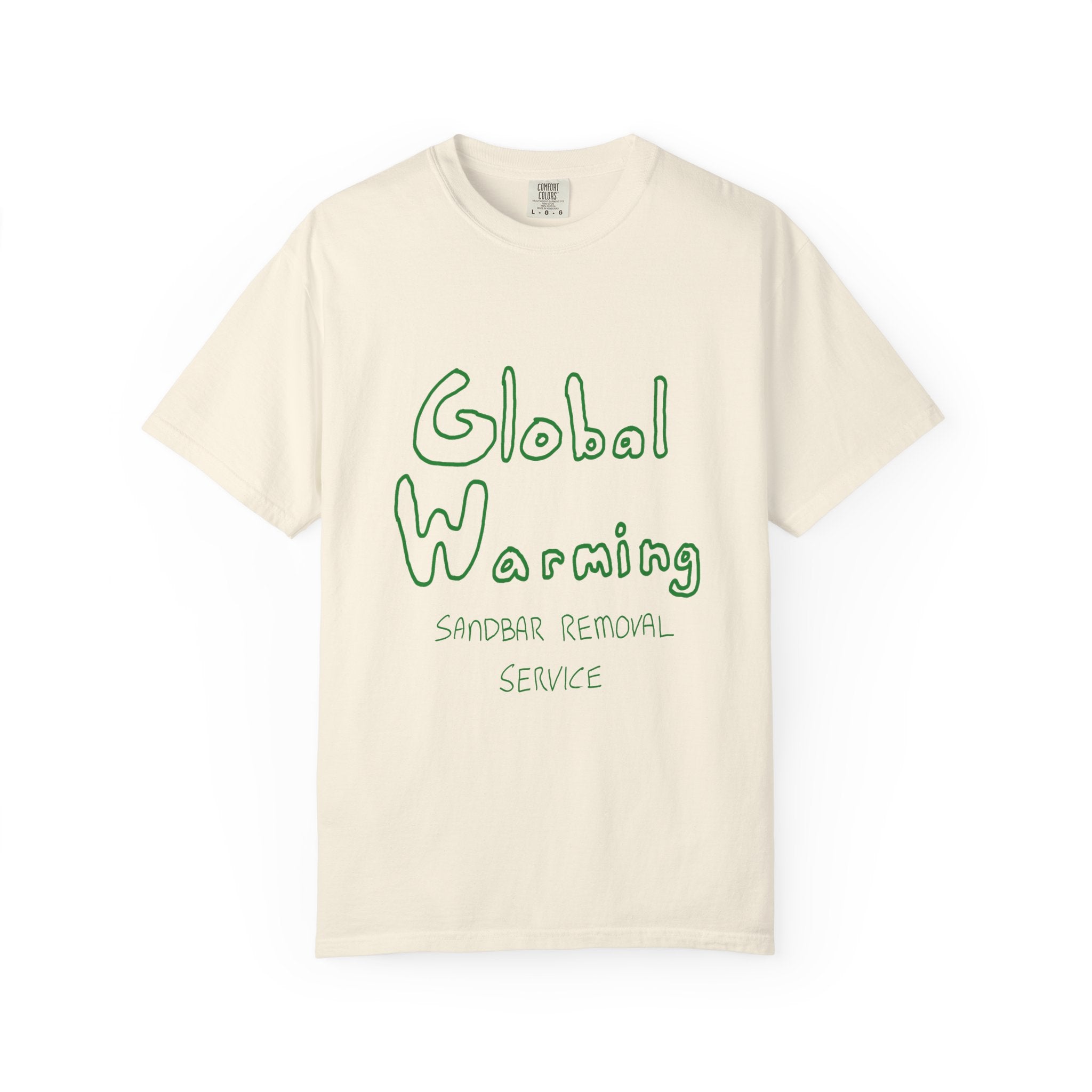 Global Warning T-Shirt - Green Ink to Fabric Print
