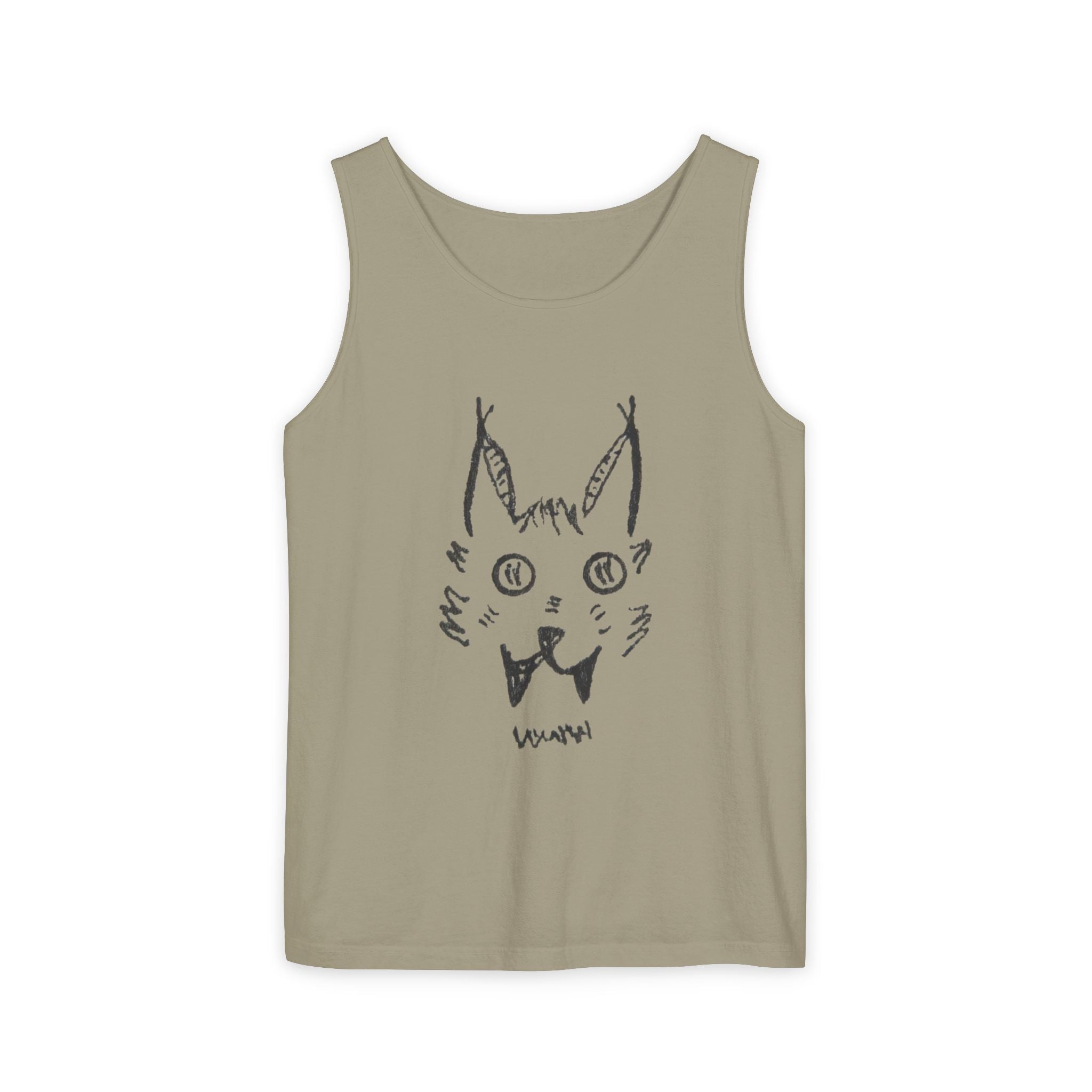 L'chats Wildcat Tank Top — Hand-Drawn Ink to Fabric Print