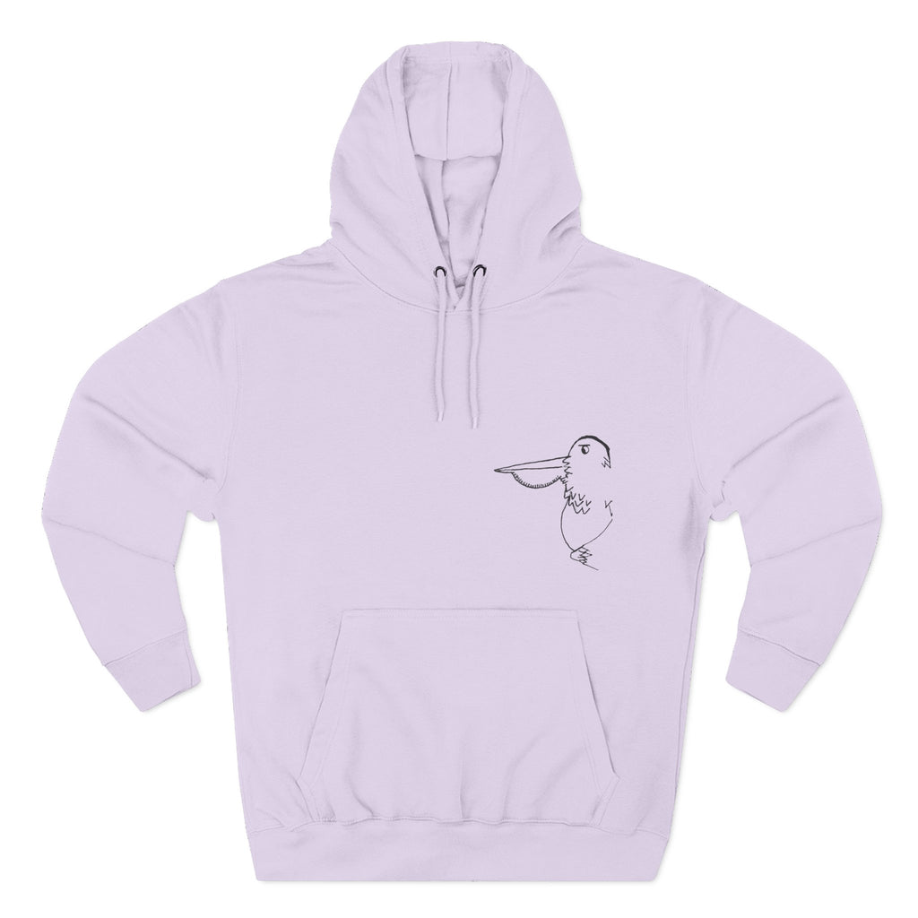 Pelamigo Fleece Hoodie - Hand-Drawn Ink to Fabric Print