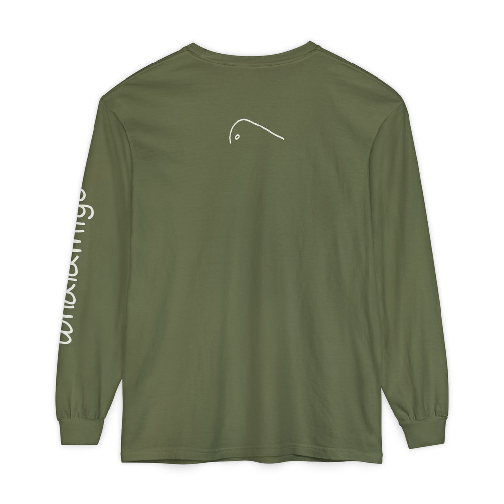Localmigo Long Sleeve T-Shirt — White Ink to Fabric Print