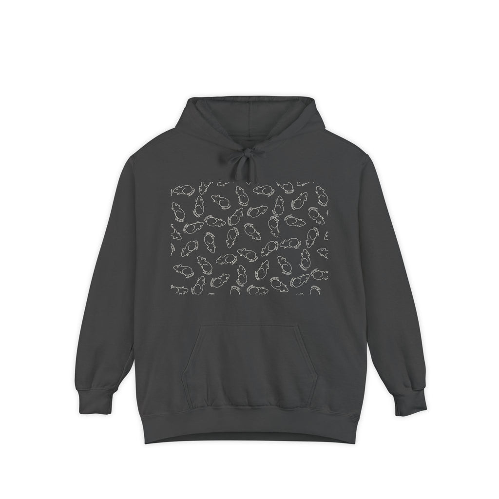 Rat Quilt Hoodie — Hand-Drawn Ink to Fabric Print