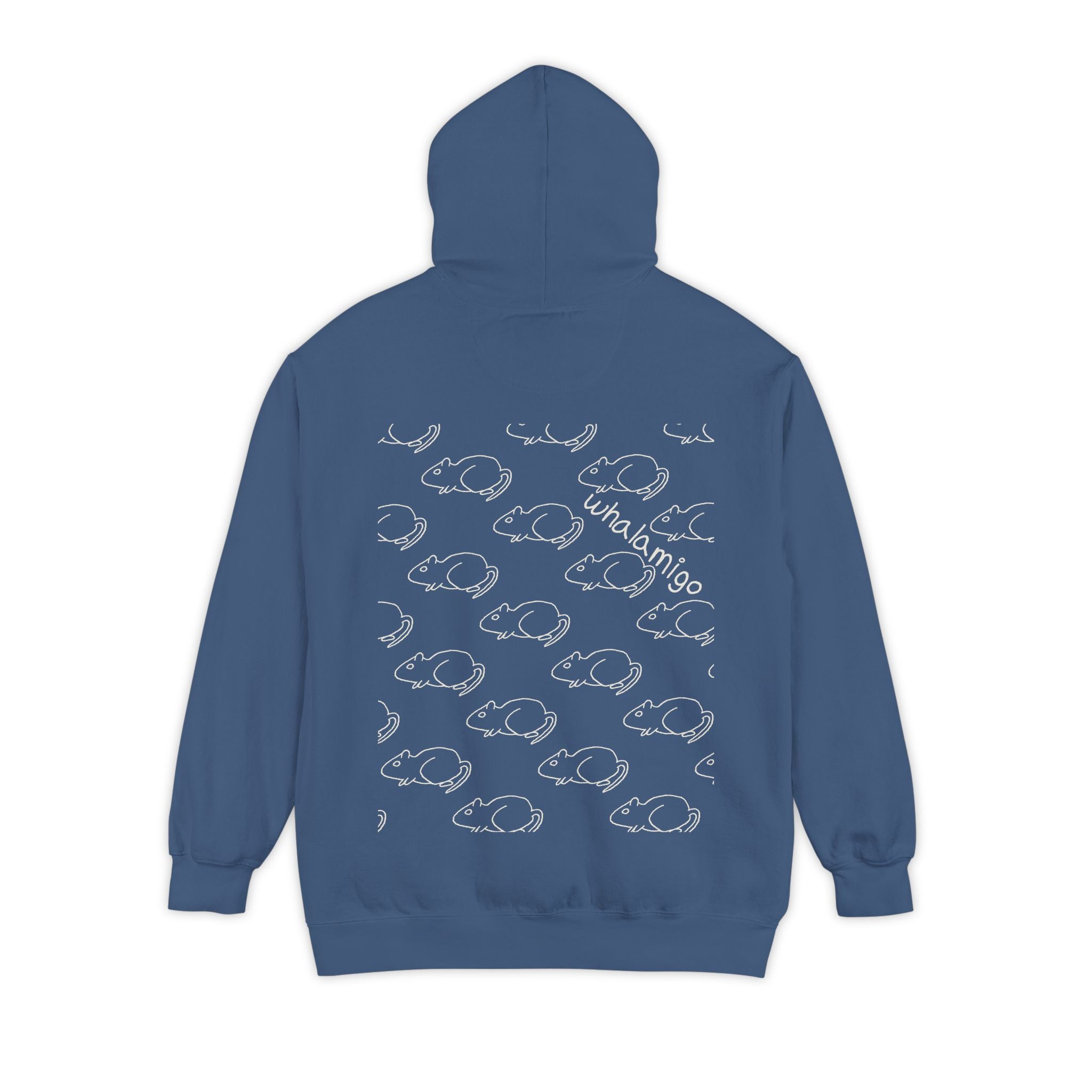 Rat Quilt Hoodie — Hand-Drawn Ink to Fabric Print