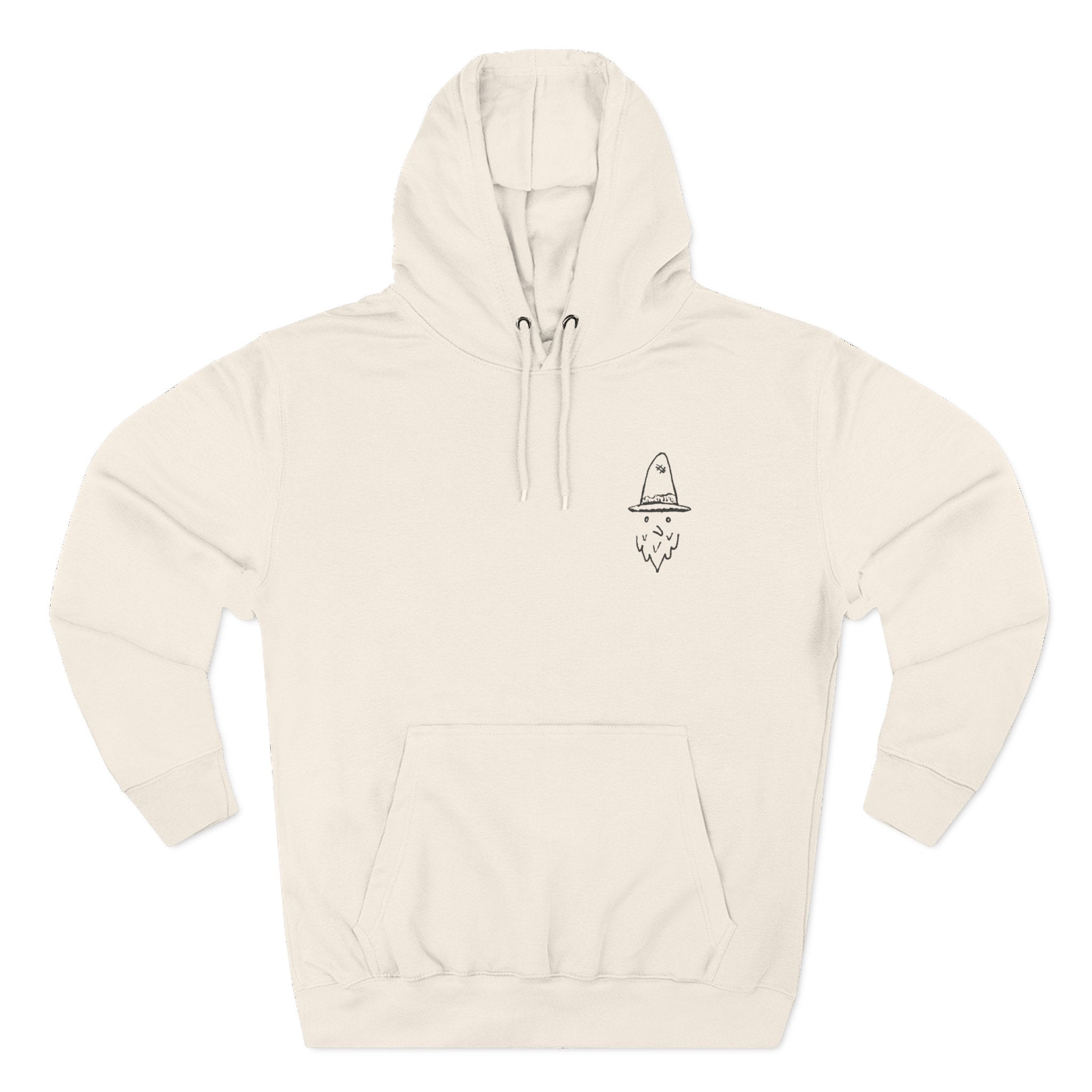 Whalawizard Fleece Hoodie - Hand-Drawn Ink to Fabric Print