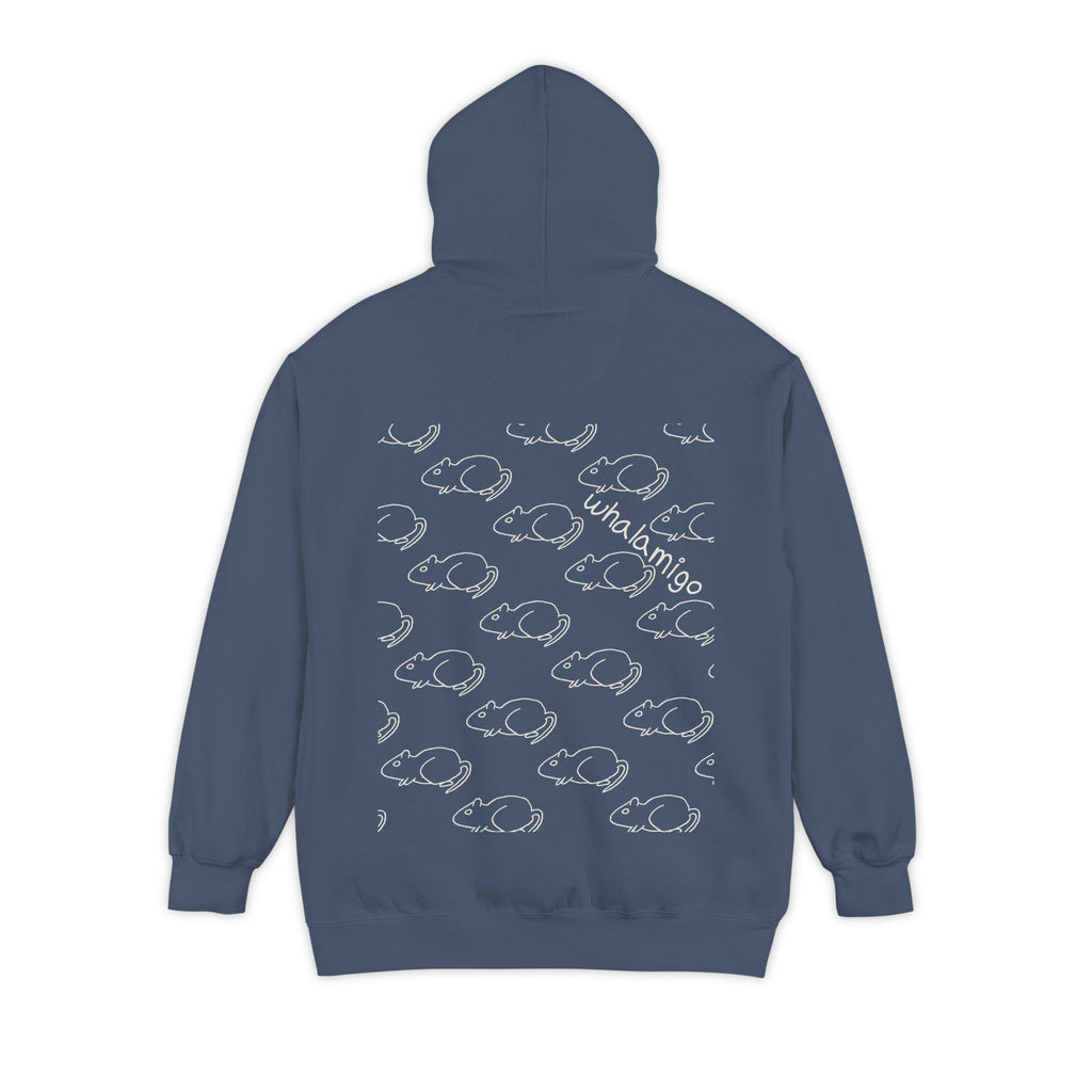 Rat Quilt Hoodie — Hand-Drawn Ink to Fabric Print