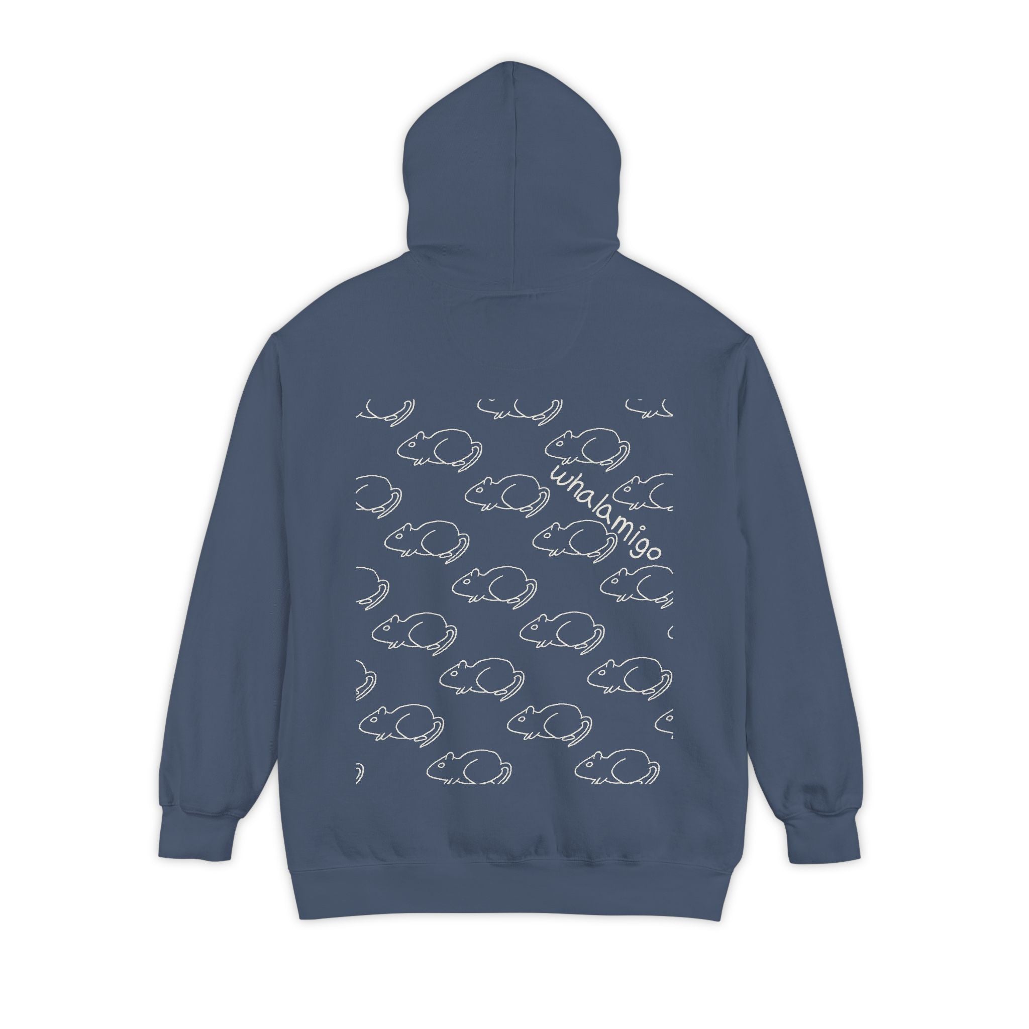 Rat Quilt Hoodie — Hand-Drawn Ink to Fabric Print