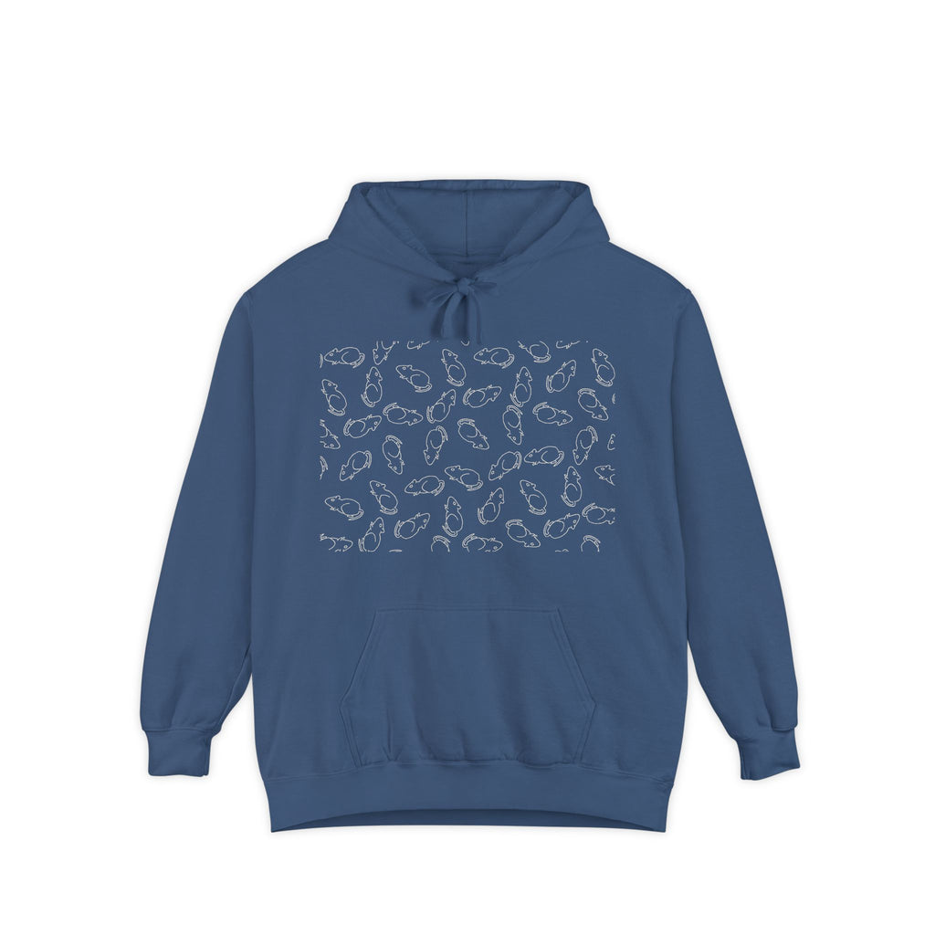 Rat Quilt Hoodie — Hand-Drawn Ink to Fabric Print