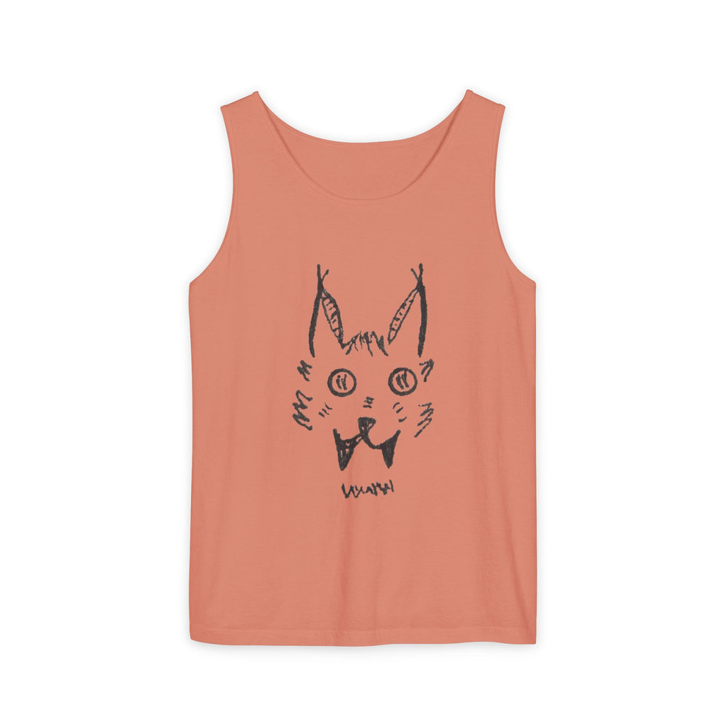 L'chats Wildcat Tank Top — Hand-Drawn Ink to Fabric Print