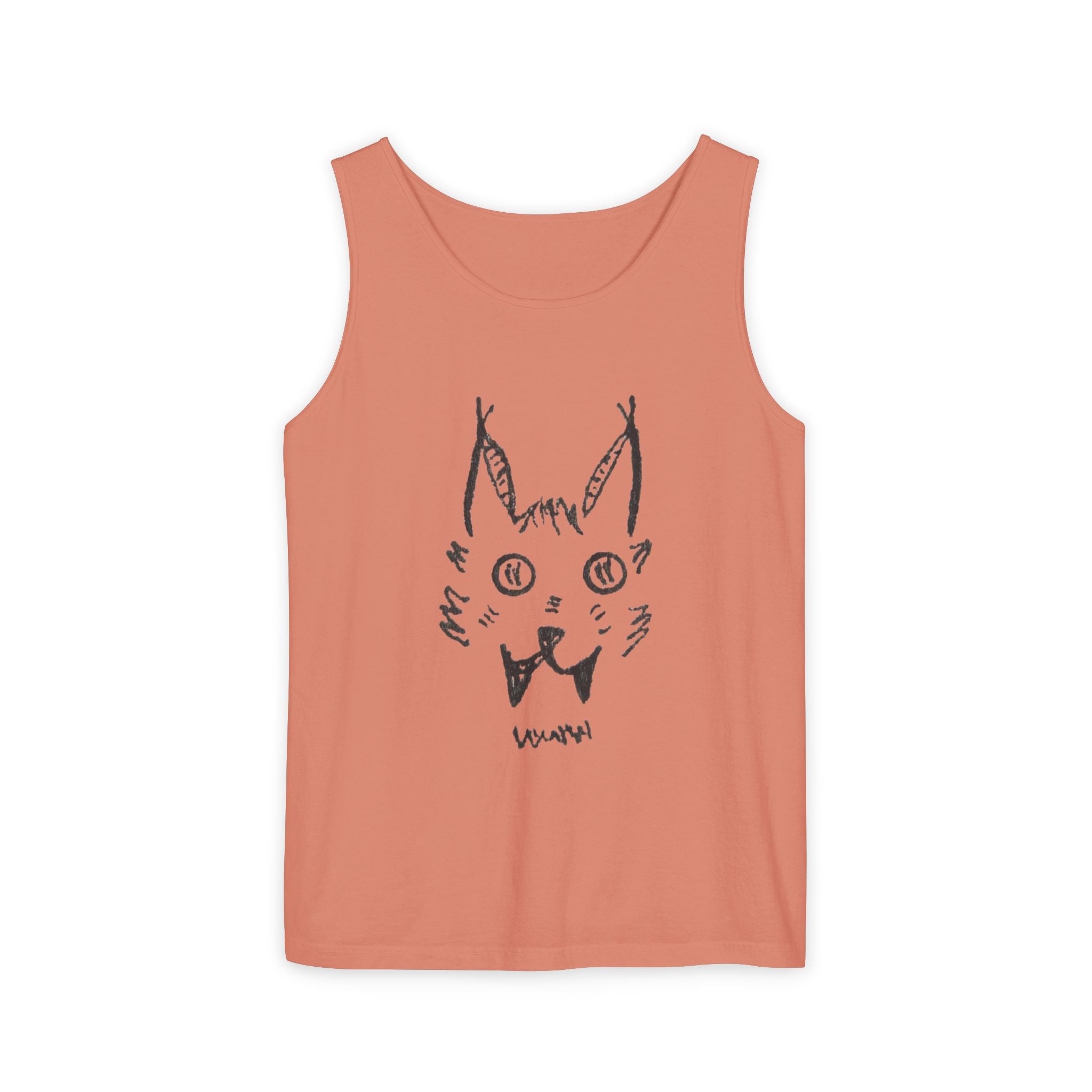 L'chats Wildcat Tank Top — Hand-Drawn Ink to Fabric Print