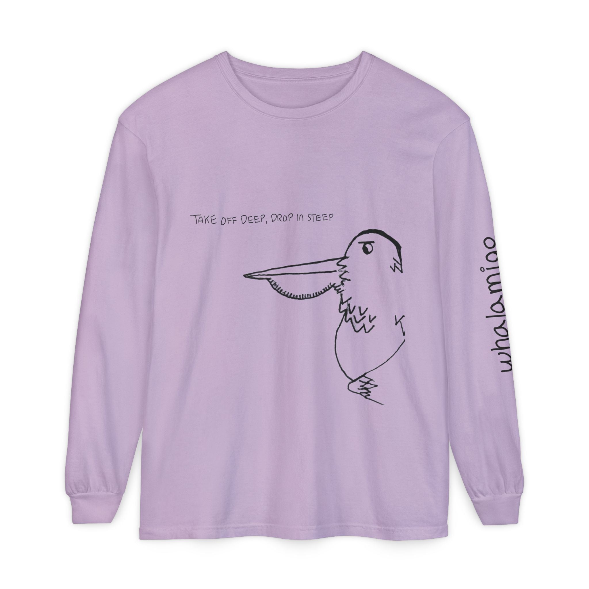 Pelamigo Long Sleeve T-Shirt — Hand-Drawn Ink to Fabric Print