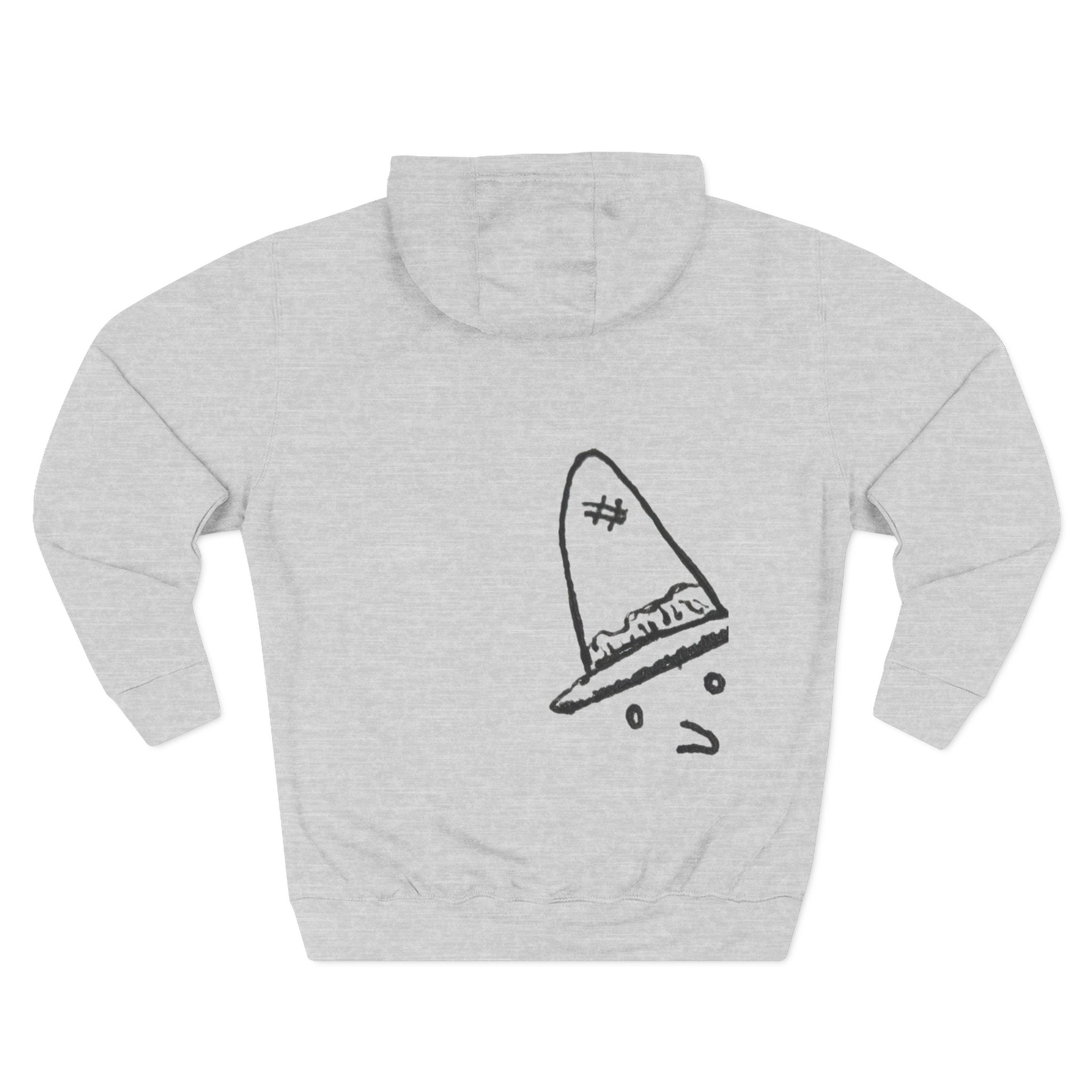 Whalawizard Fleece Hoodie - Hand-Drawn Ink to Fabric Print