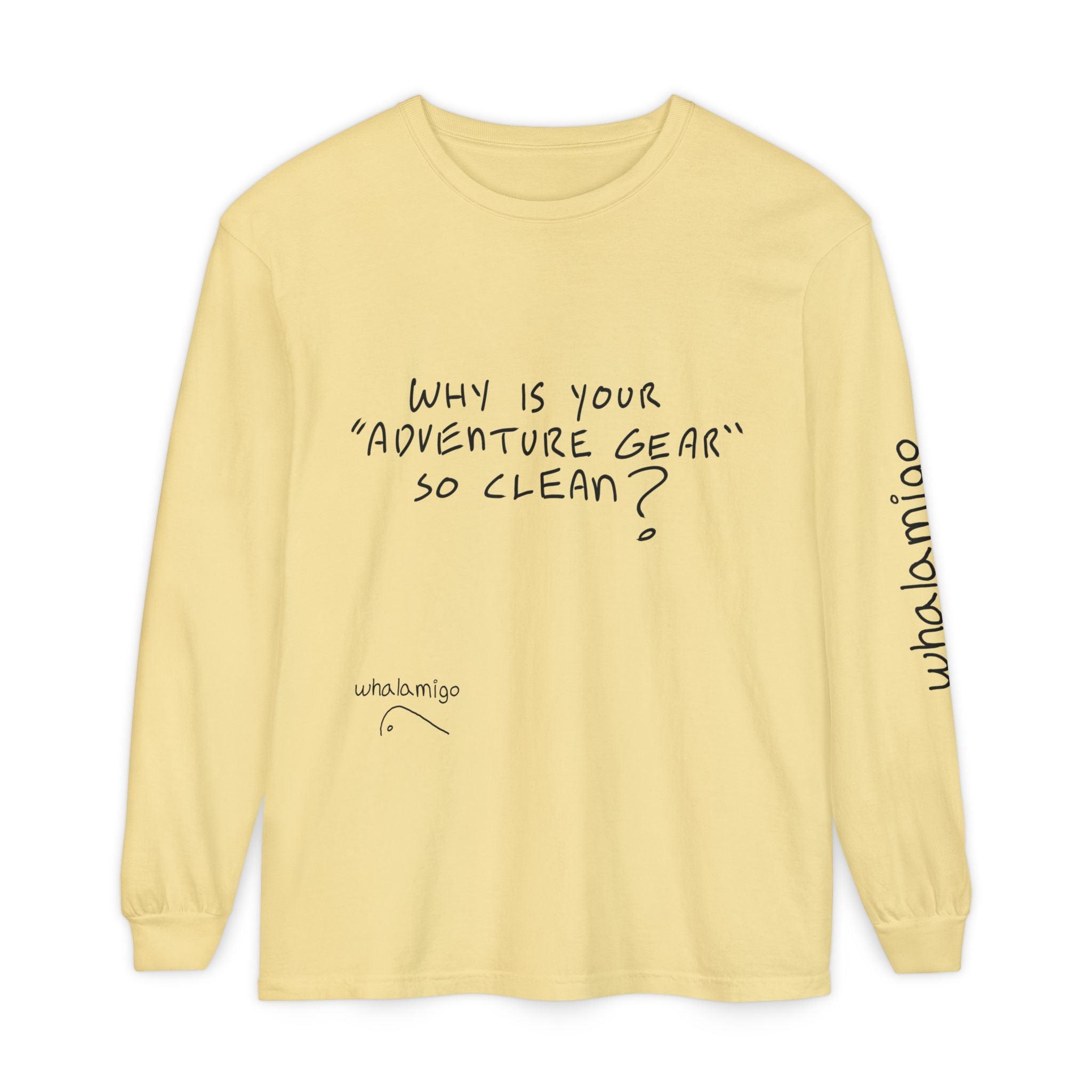 'Callout' Long Sleeve T-Shirt — Hand-Drawn Ink to Fabric Print