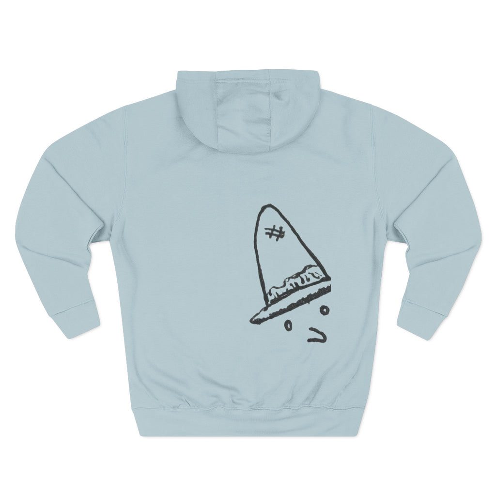 Whalawizard Fleece Hoodie - Hand-Drawn Ink to Fabric Print