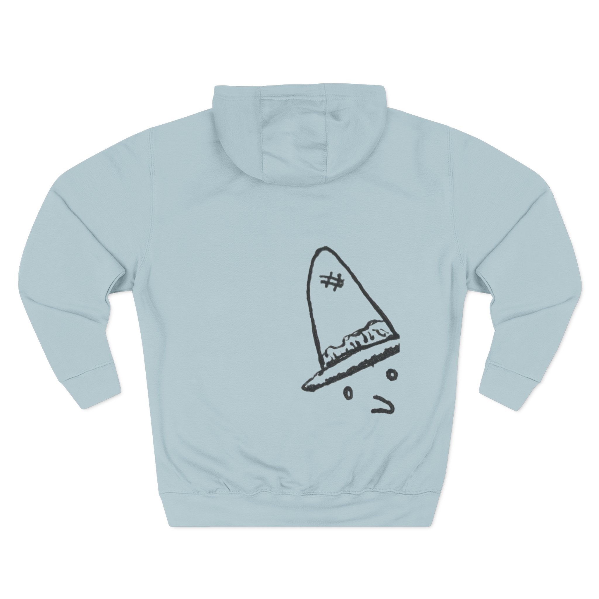 Whalawizard Fleece Hoodie - Hand-Drawn Ink to Fabric Print
