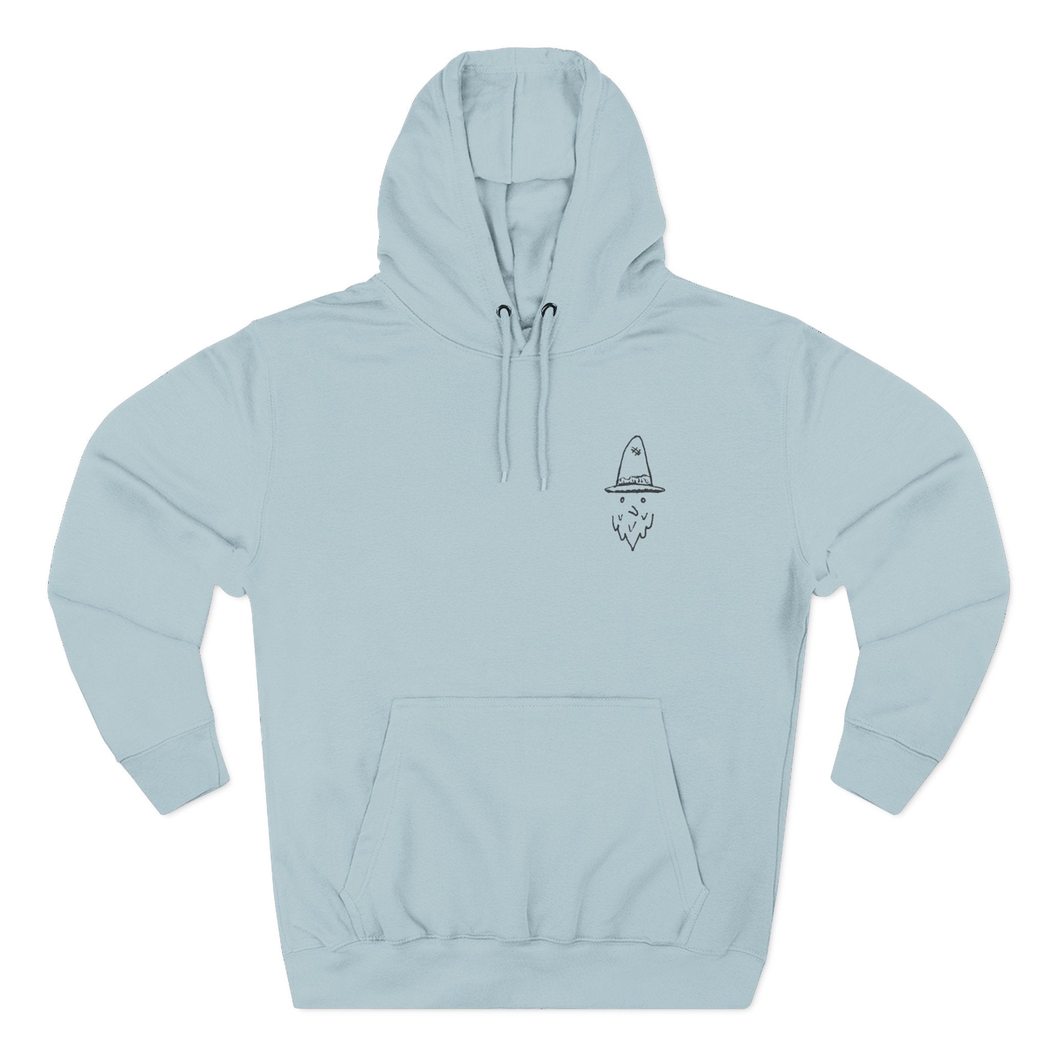 Whalawizard Fleece Hoodie - Hand-Drawn Ink to Fabric Print