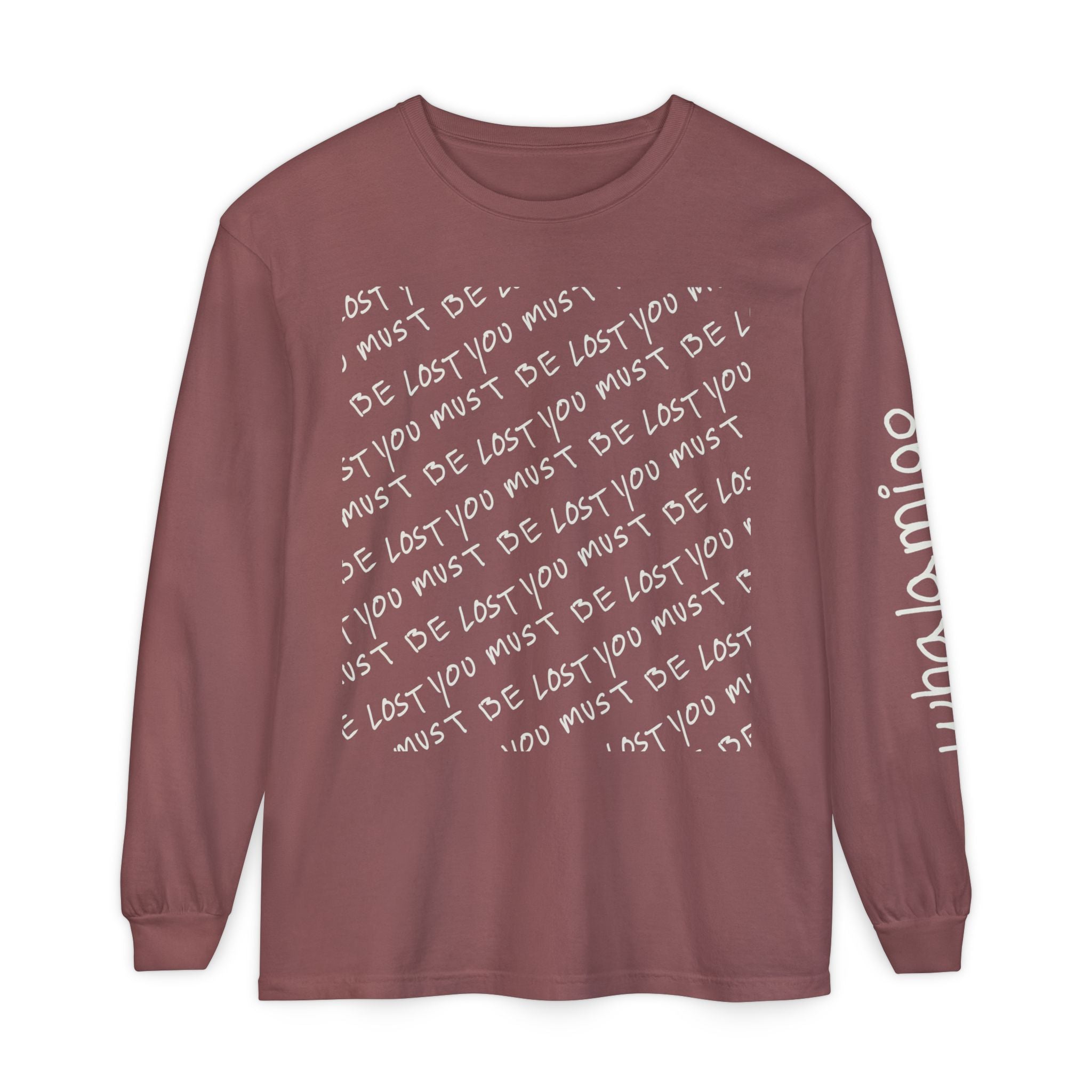 Localmigo Long Sleeve T-Shirt — White Ink to Fabric Print