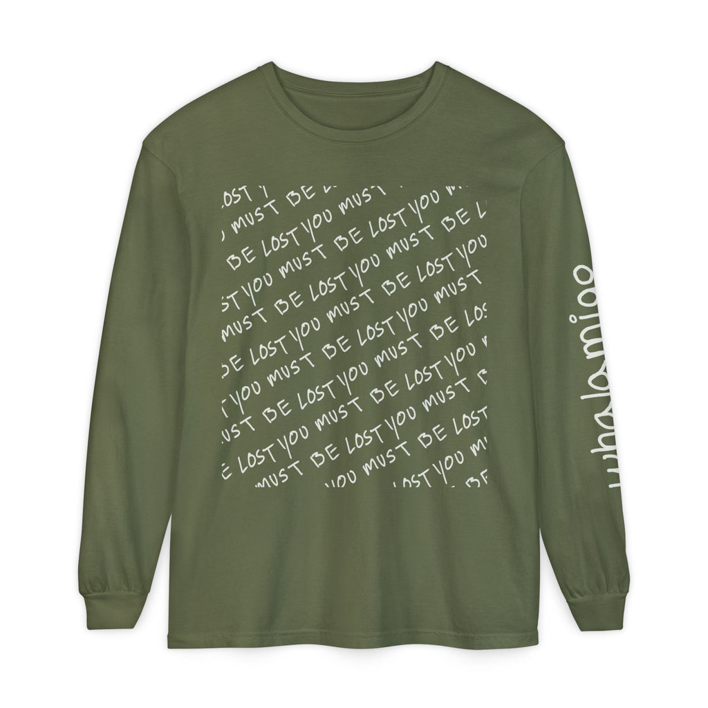 Localmigo Long Sleeve T-Shirt — White Ink to Fabric Print