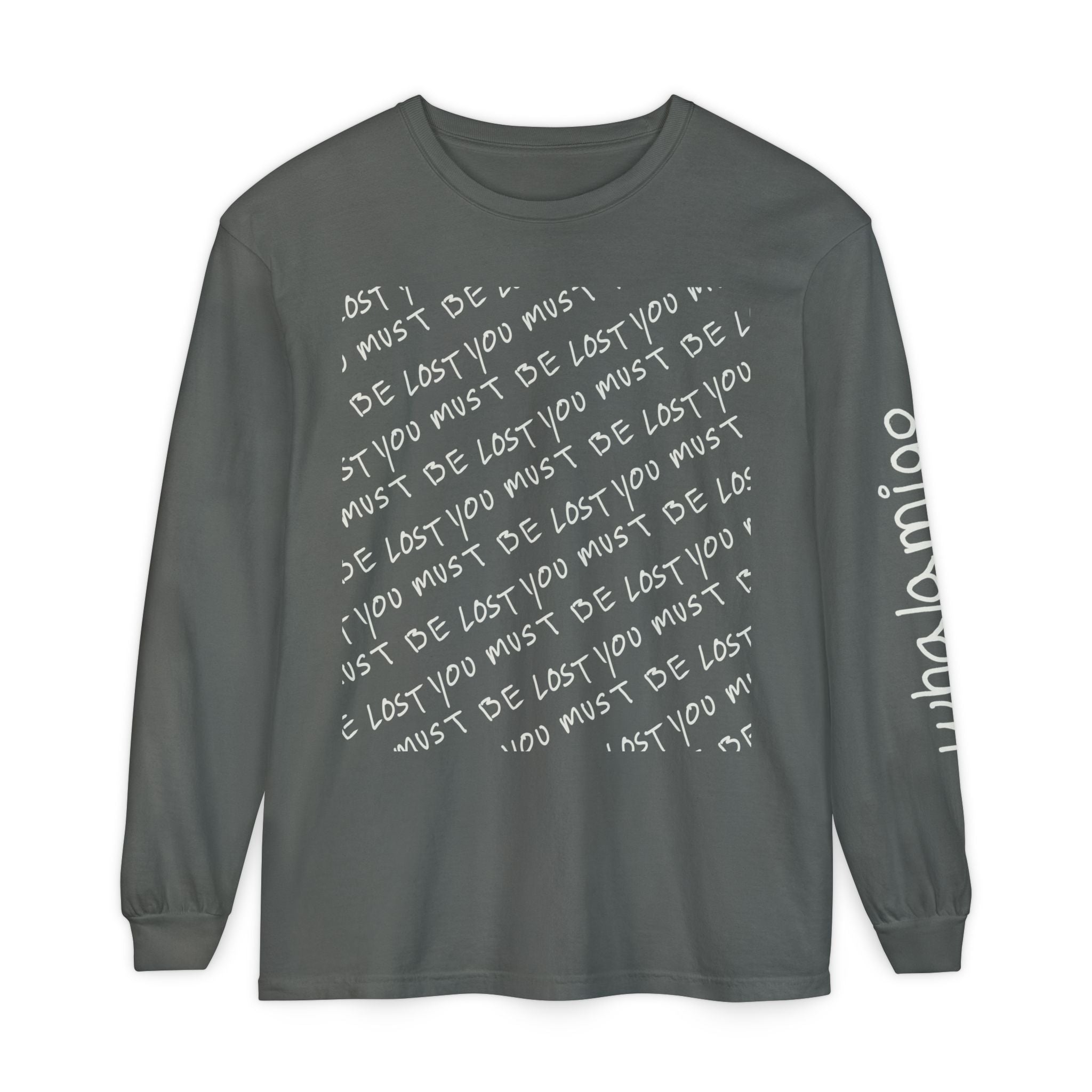 Localmigo Long Sleeve T-Shirt — White Ink to Fabric Print