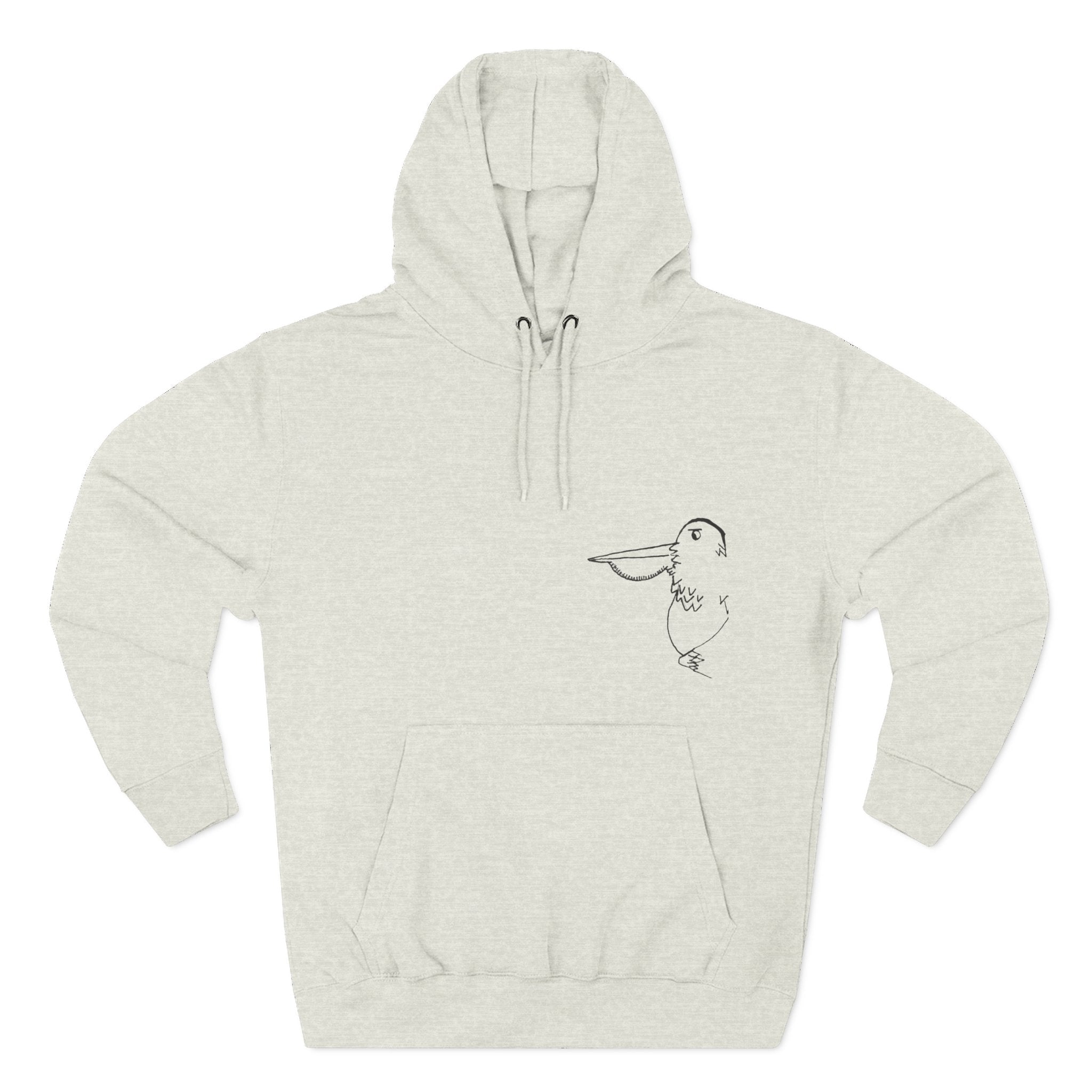 Pelamigo Fleece Hoodie - Hand-Drawn Ink to Fabric Print