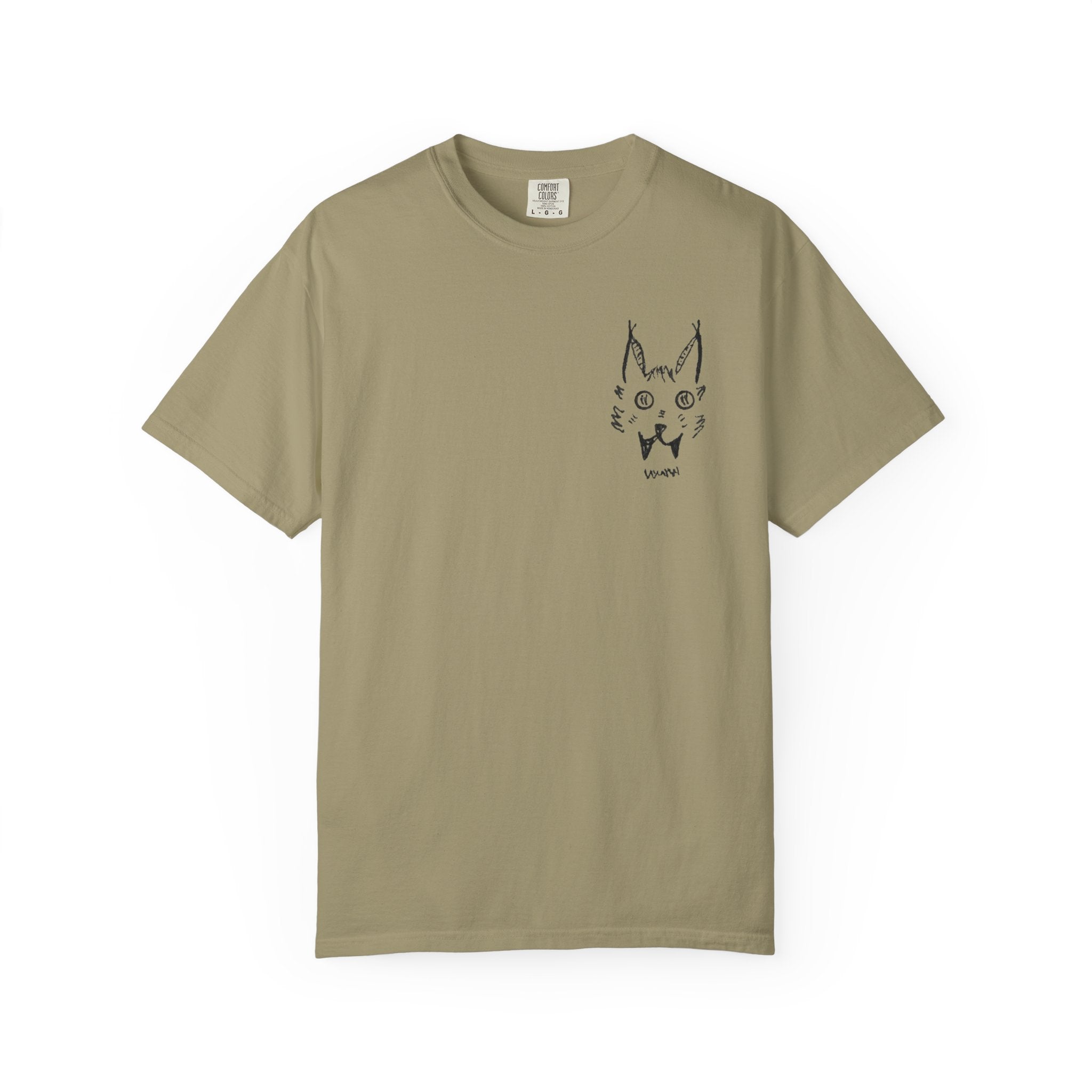 L'chats Wildcat T-Shirt - Hand-Drawn Ink to Fabric Print