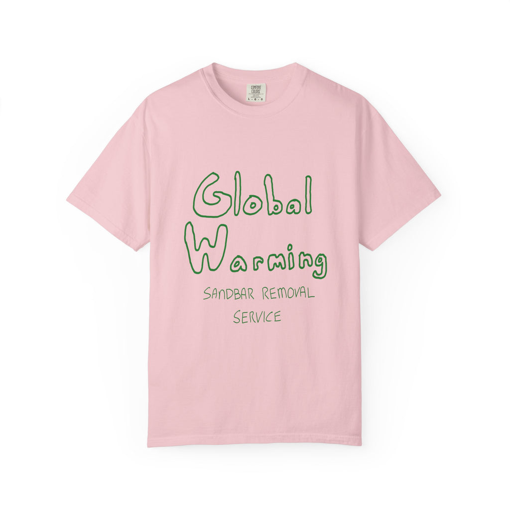 Global Warning T-Shirt - Green Ink to Fabric Print