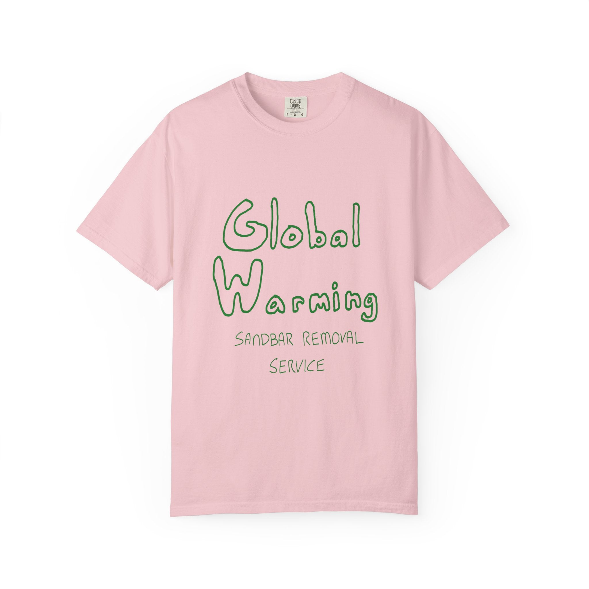 Global Warning T-Shirt - Green Ink to Fabric Print