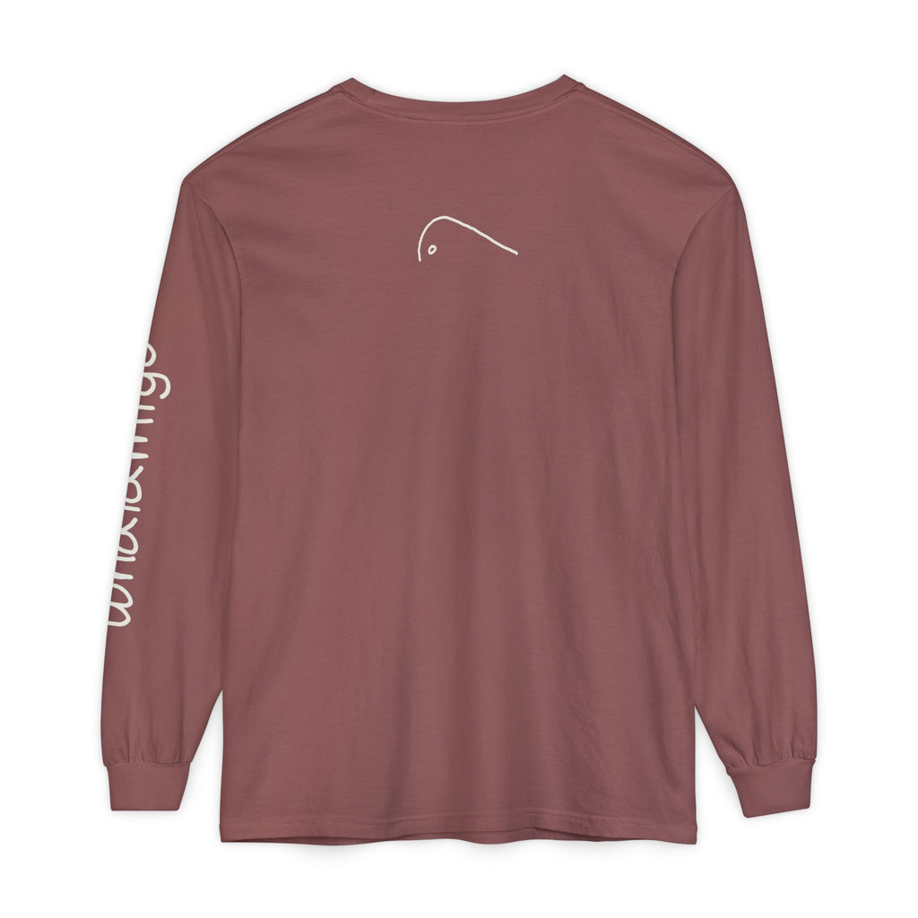Localmigo Long Sleeve T-Shirt — White Ink to Fabric Print